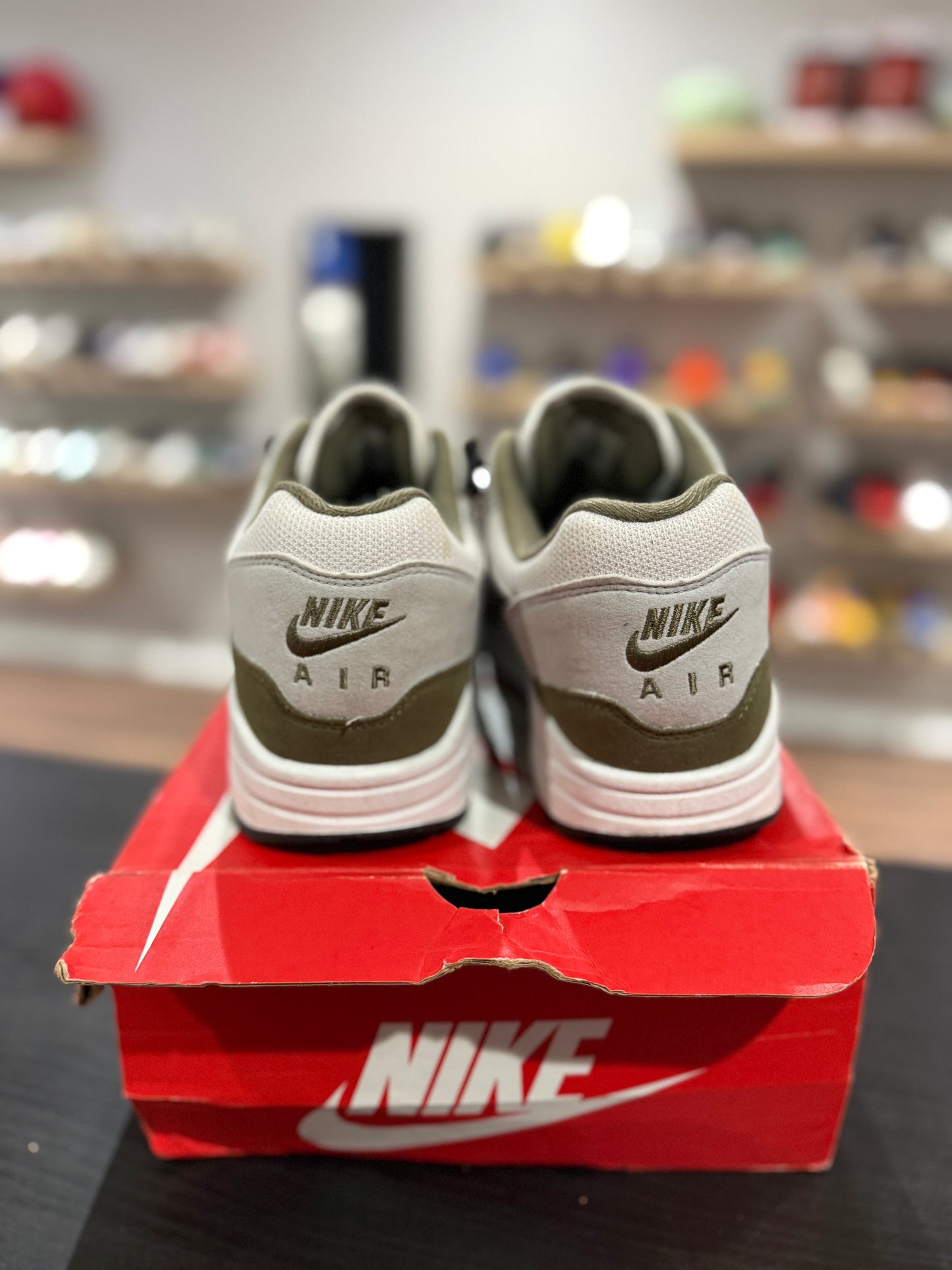 Air Max One White Army Green