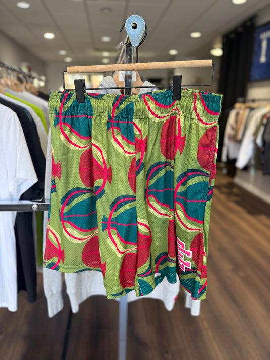 Eric Emanuel Shorts Green Basketballs Shorts