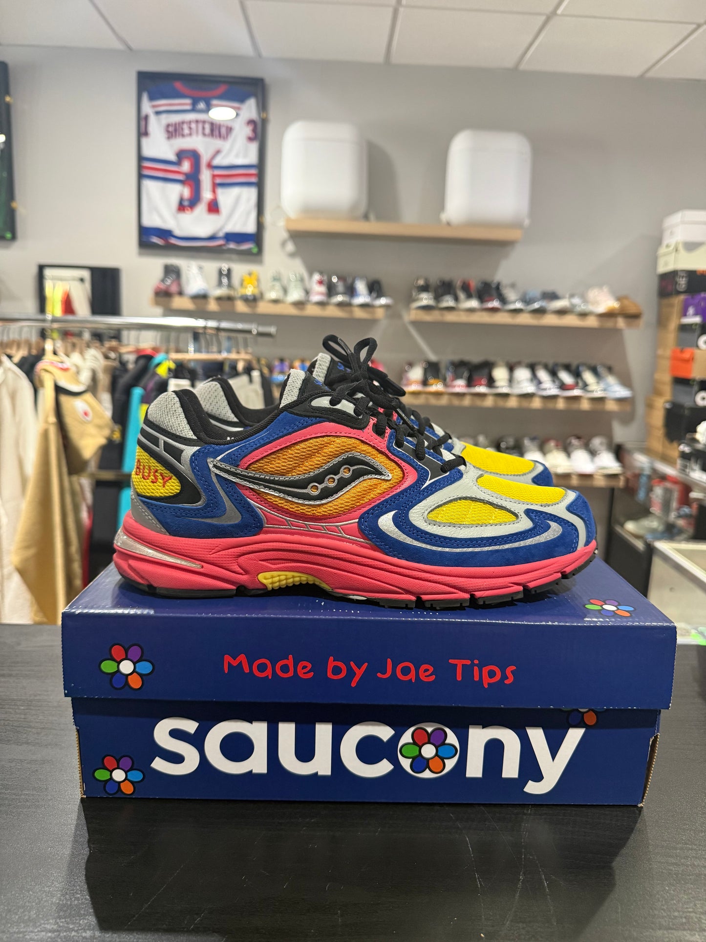 Jae Tips x Saucony Grid Jazz 9  'I Love You But I’m Busy'