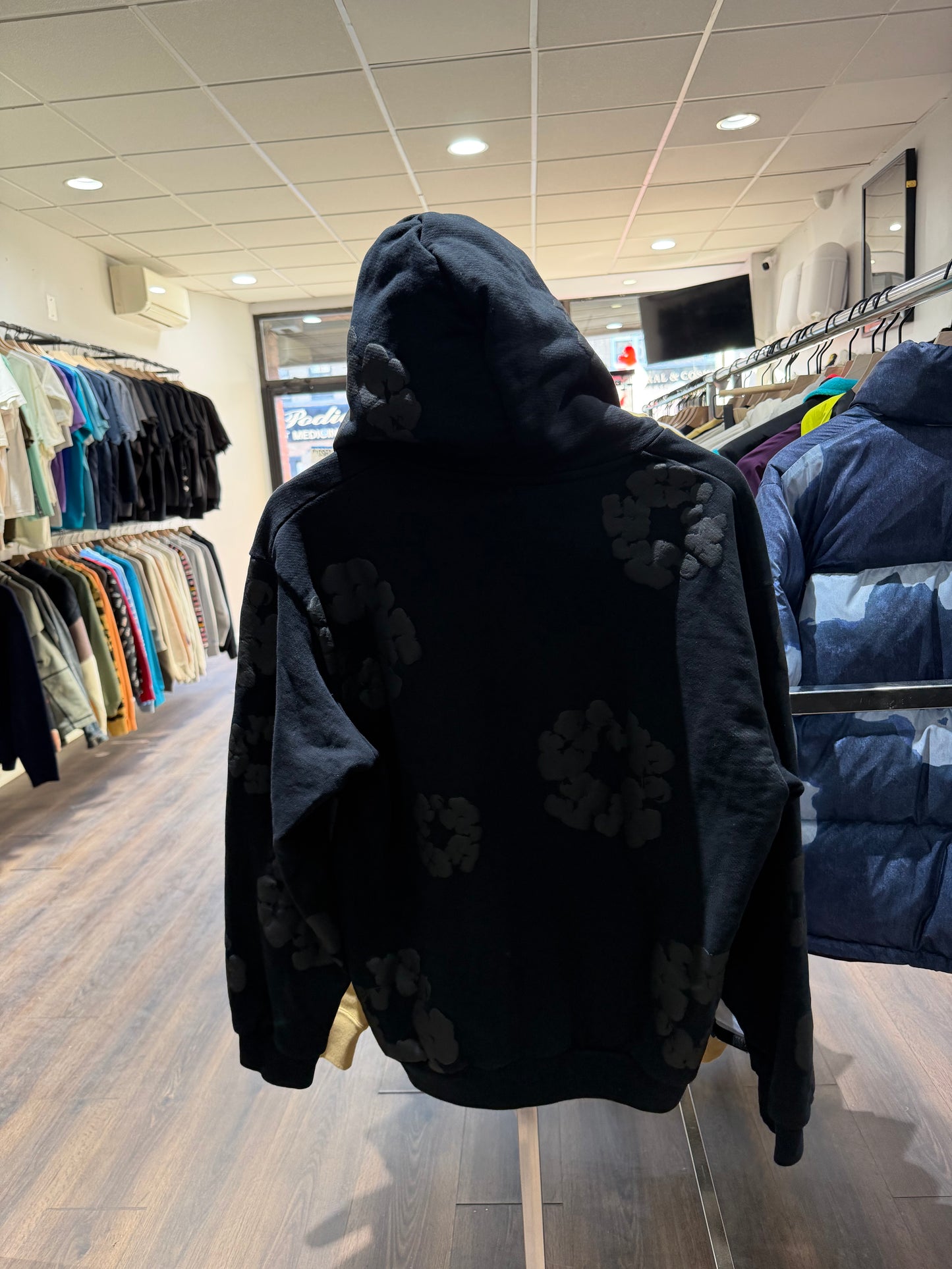 Denim Tears Mono Tone Hoodie Black