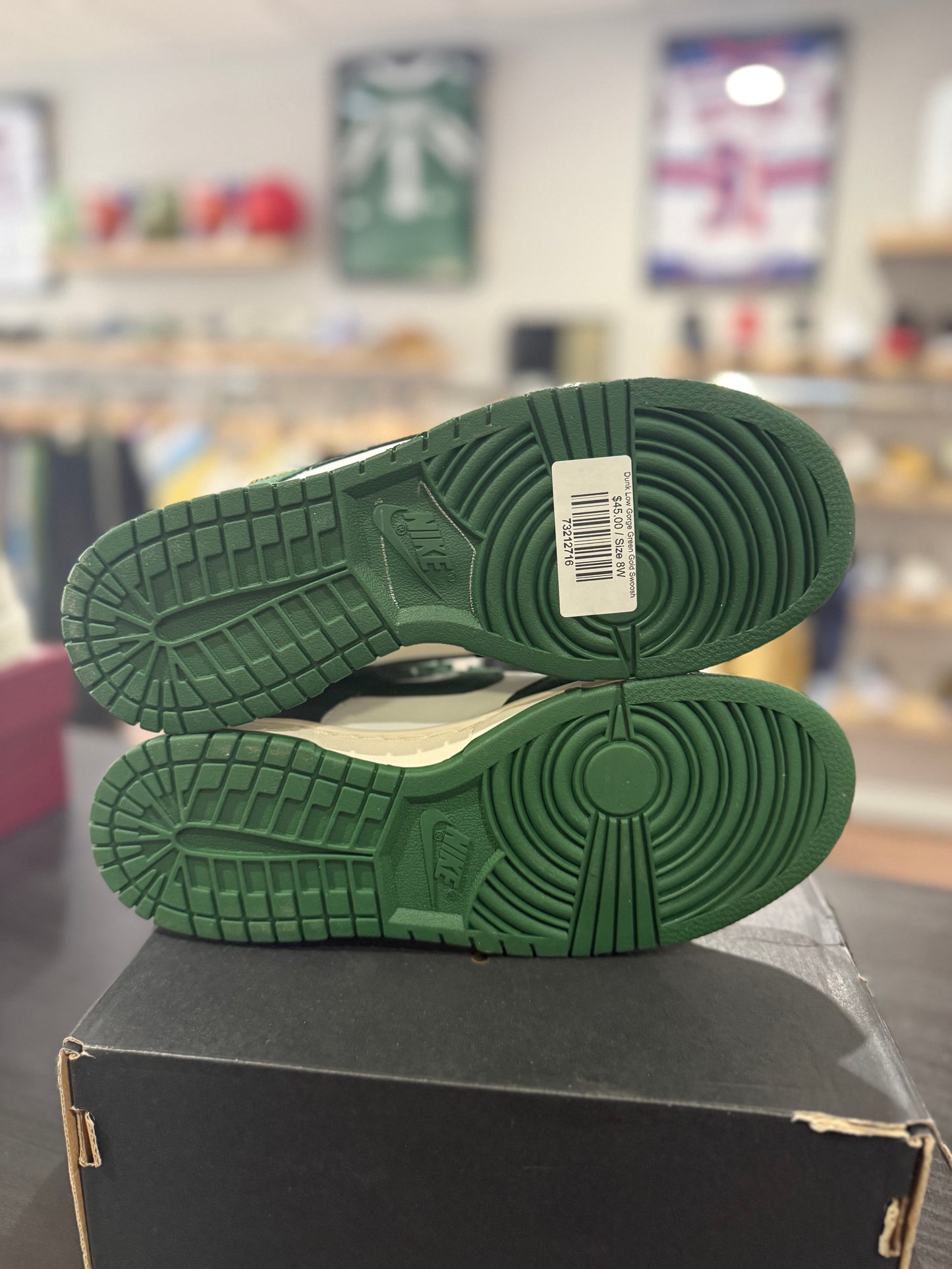 Dunk Low Gorge Green Gold Swoosh