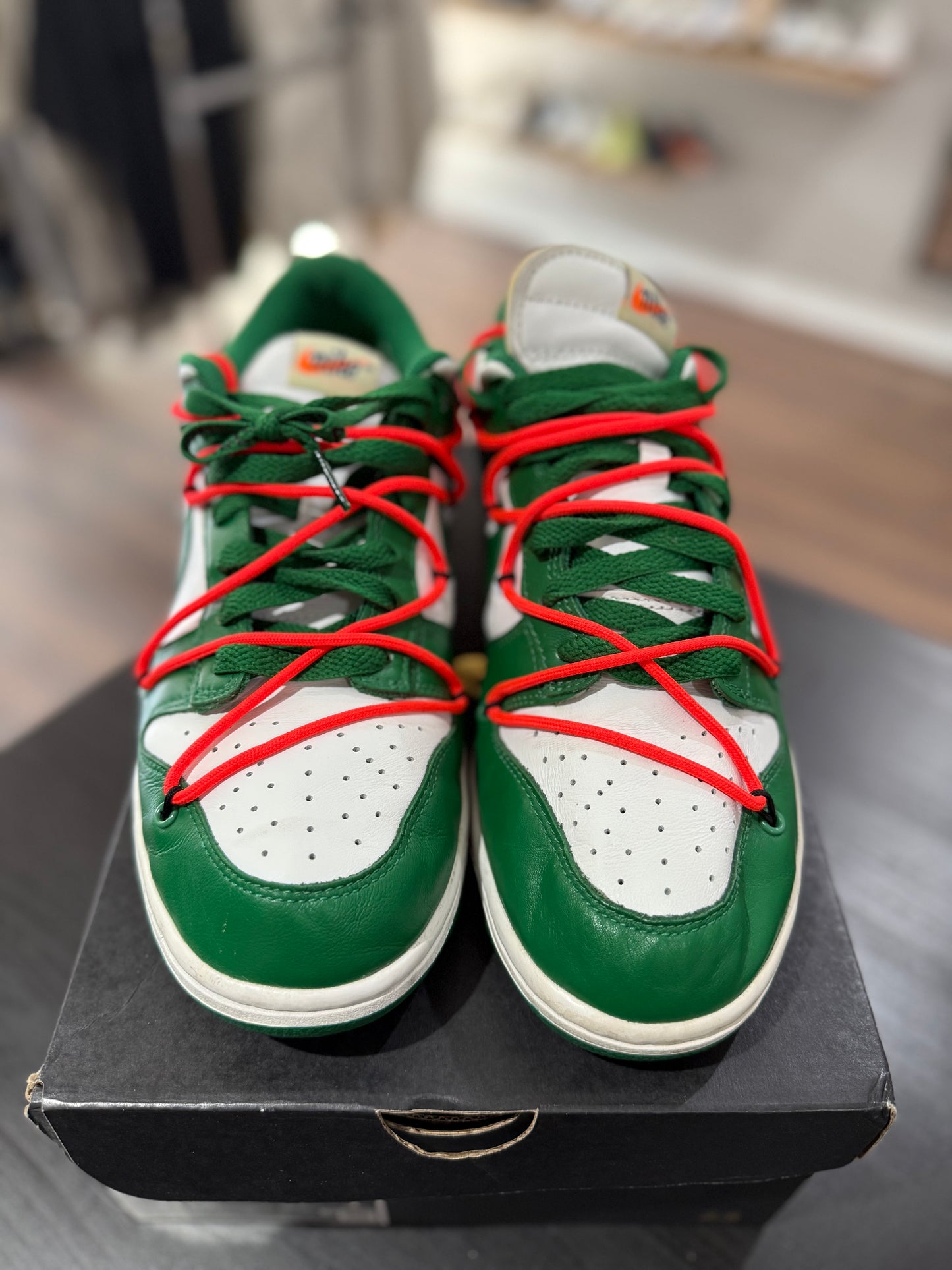 Dunk Low Off-White Pine Green