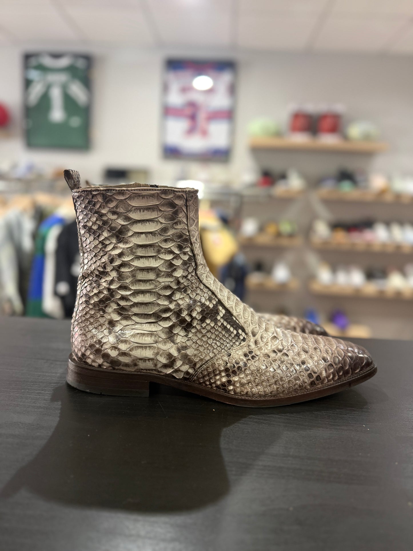 Vinci Natural Python Leather Boot