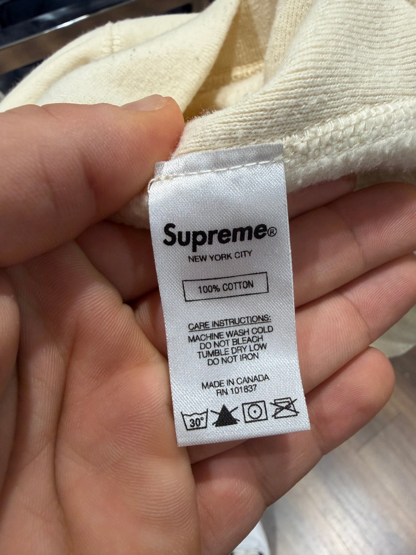 Supreme Box Logo Natural Crewneck