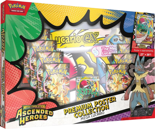 Pokémon TCG: Ascended Heroes – Premium Poster Collection Mega Lucario
