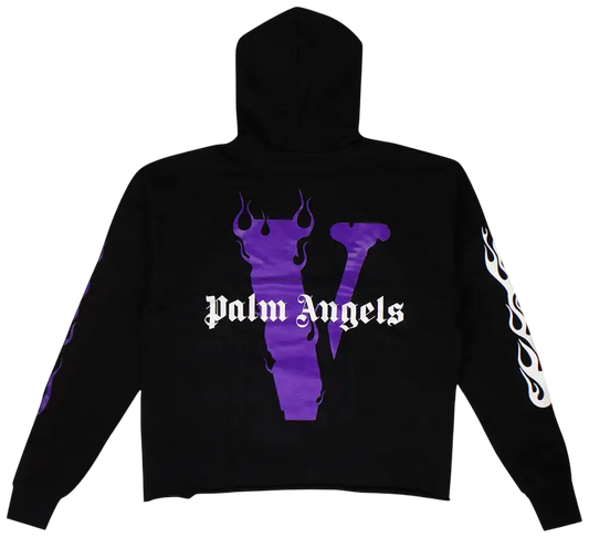 Vlone x Palm Angels Hoodie Black/Purple