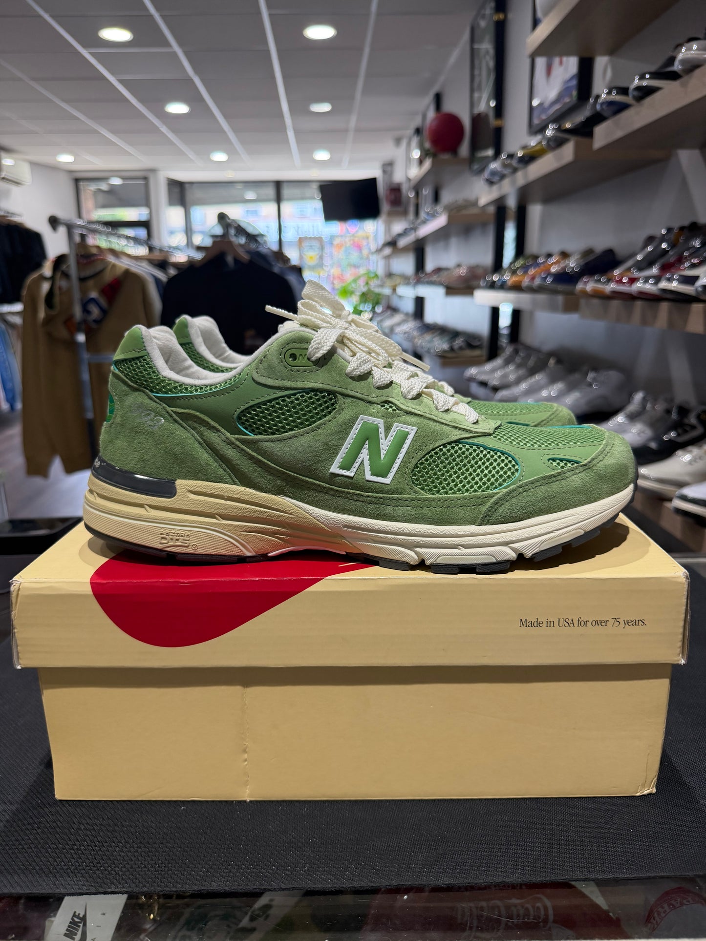 New Balance 993 MiUSA Teddy Santis Chive