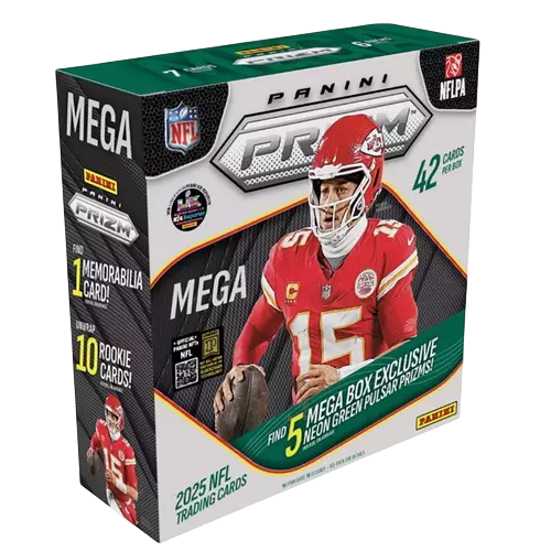 2025 Panini PRIZM NFL Trading Card Mega Box