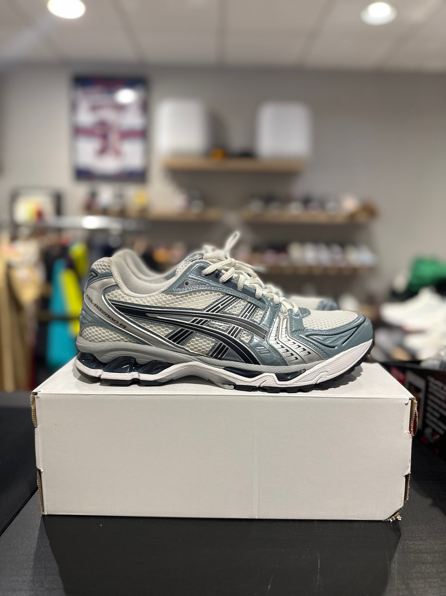 Asics Gel-Kayano 14 White Fjord Grey