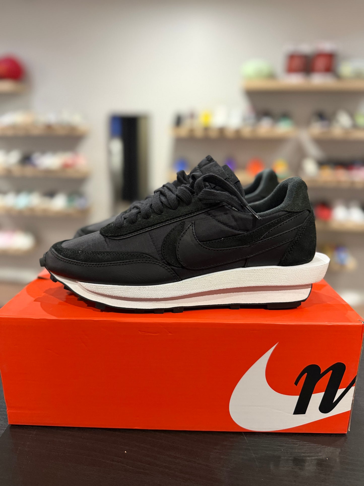 Sacai LD Waffle Black Nylon