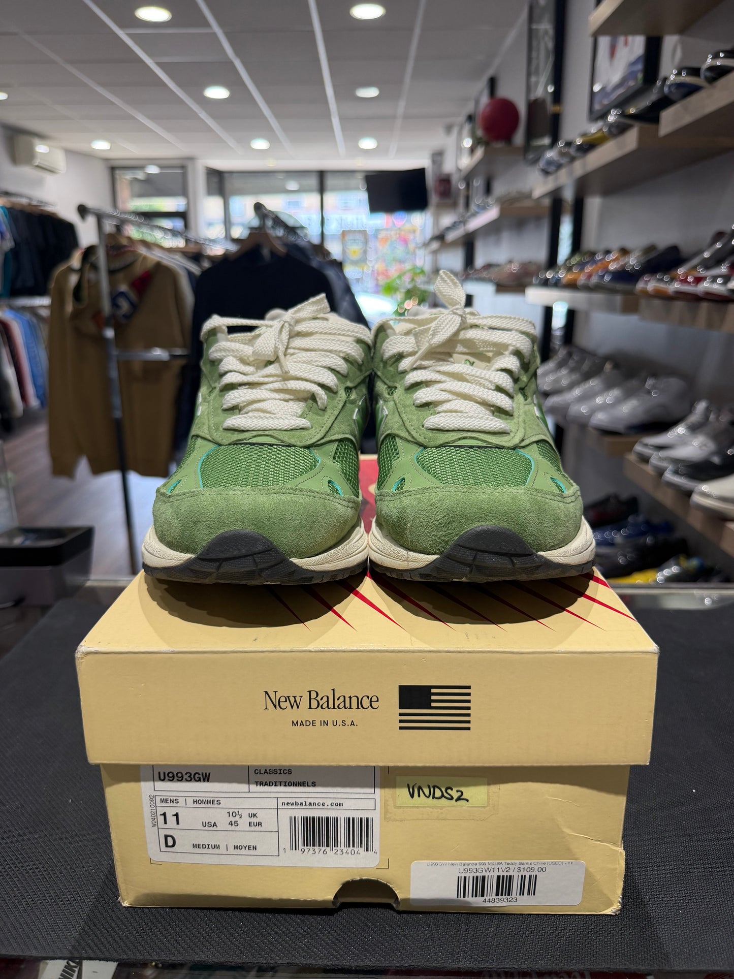 New Balance 993 MiUSA Teddy Santis Chive