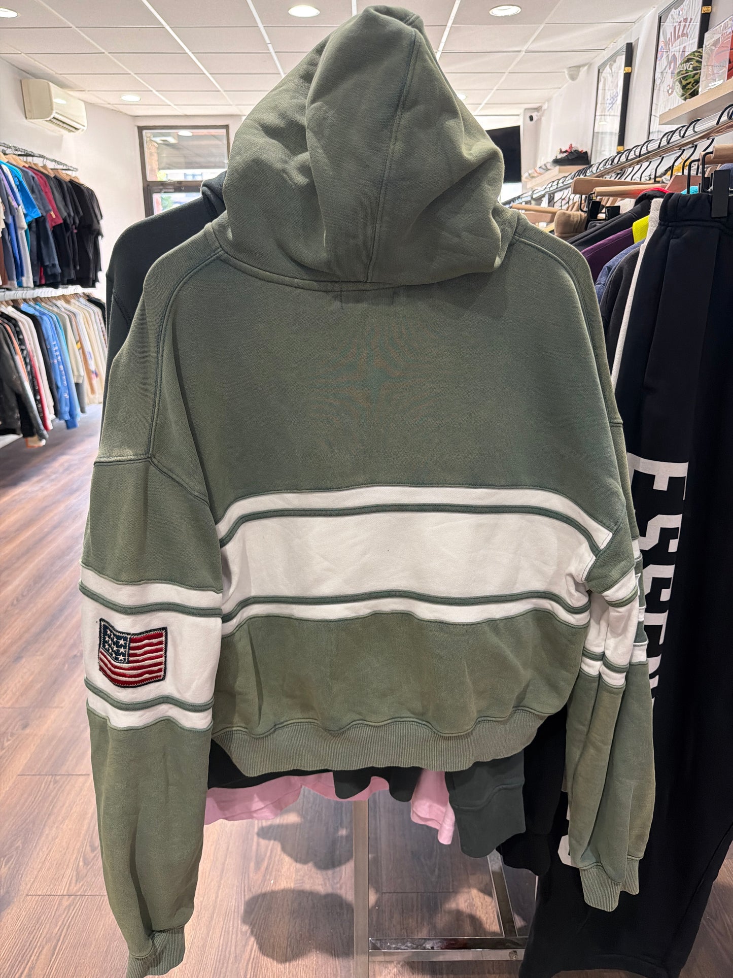 Vale Forest Cursive Zip Up Hoodie