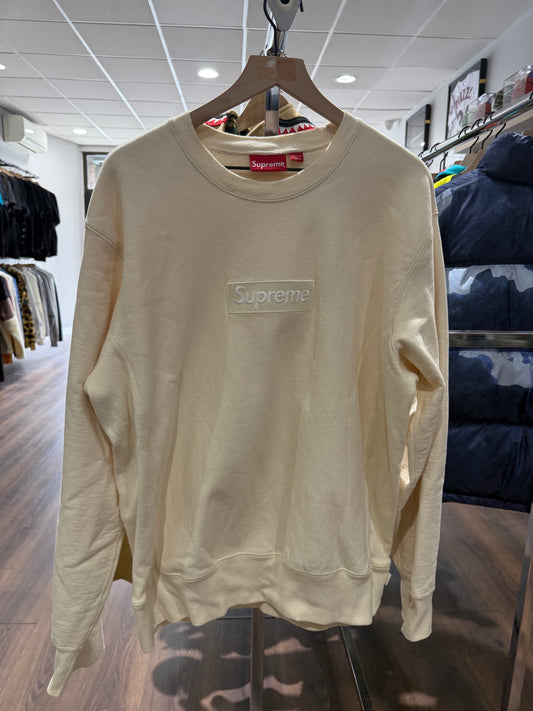 Supreme Box Logo Natural Crewneck