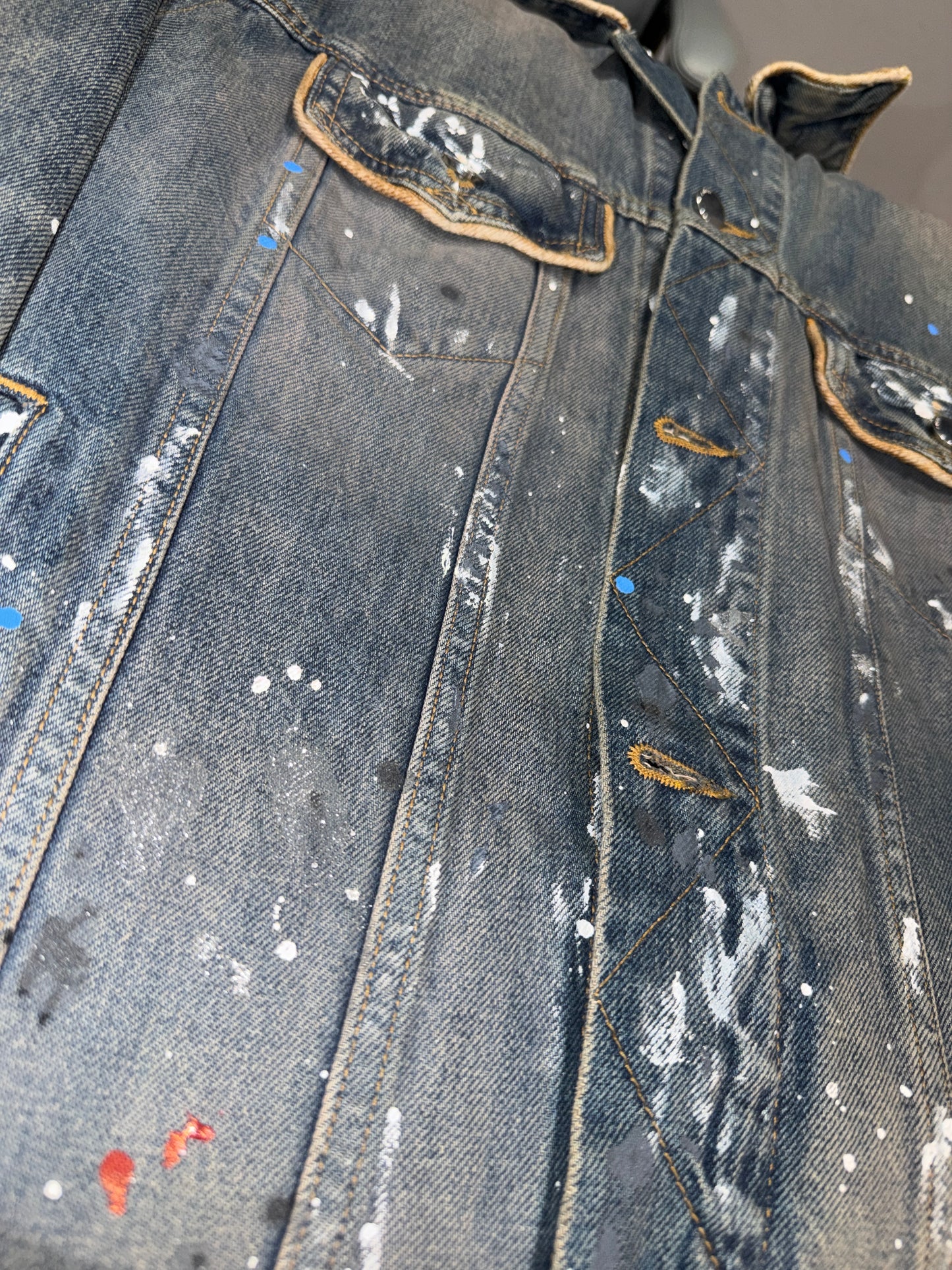 Amiri Ink Dipped Denim Jacket