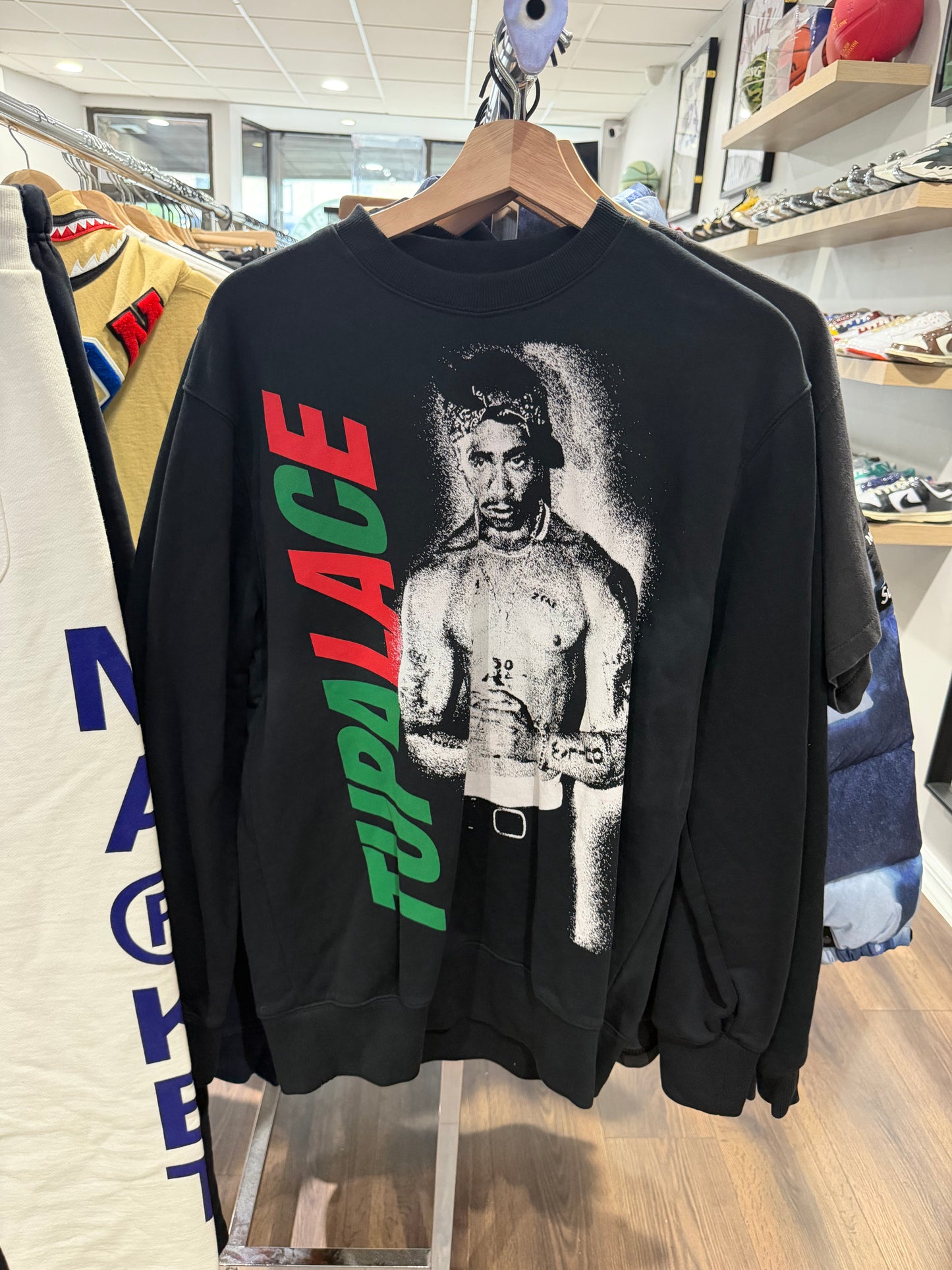 Palace Tupac Crewneck Black