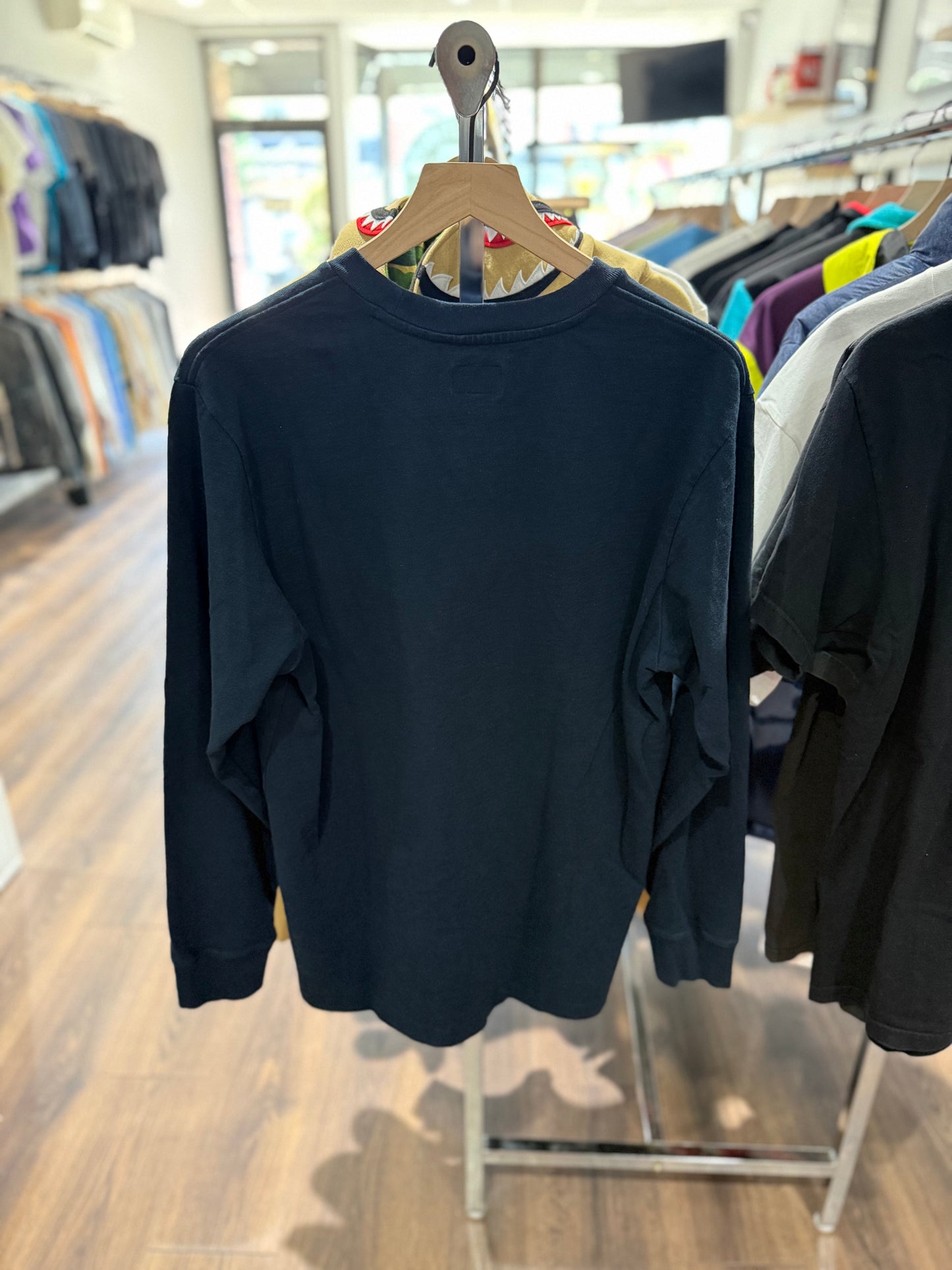 Supreme Long Sleeve Pocket Tee Navy