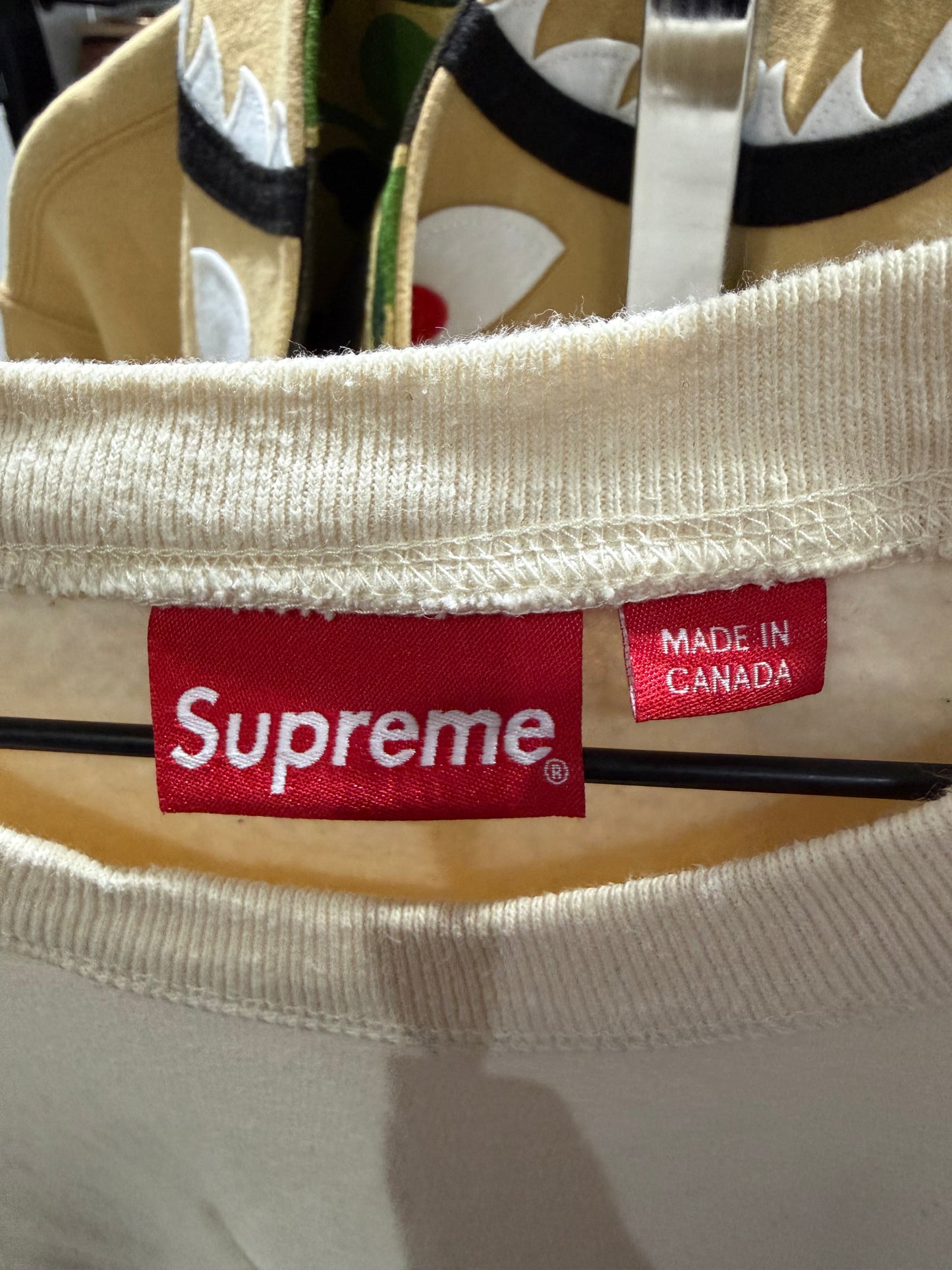 Supreme Box Logo Natural Crewneck