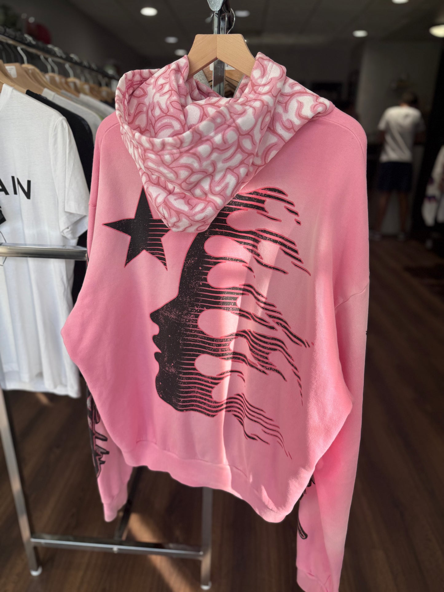 Hellstar Brain Hoodie Pink