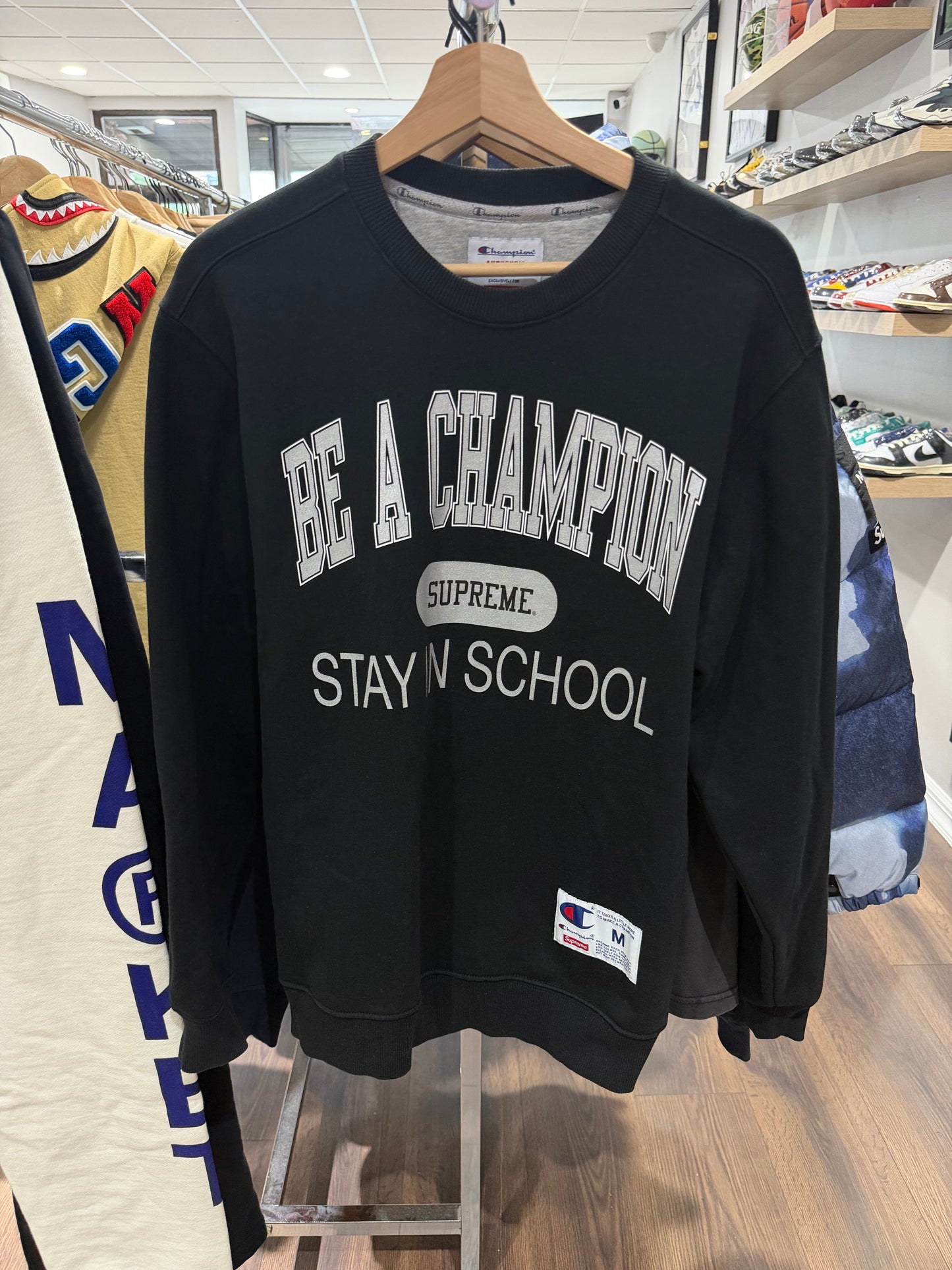 Supreme Champion School Crewneck Black