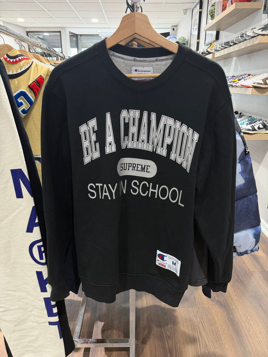 Supreme Champion School Crewneck Black
