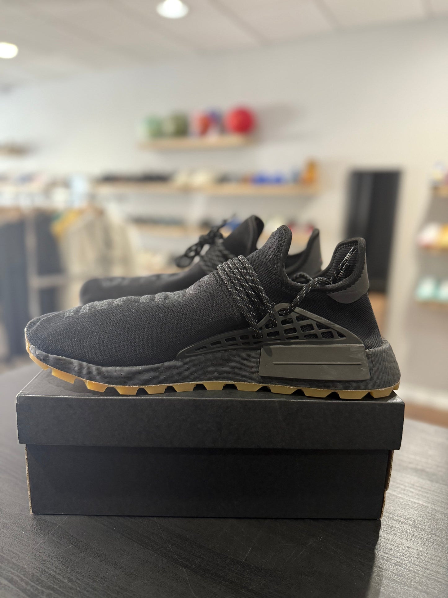 Now Is Her Time Black NMD Hu Trail Pharrell (Used)