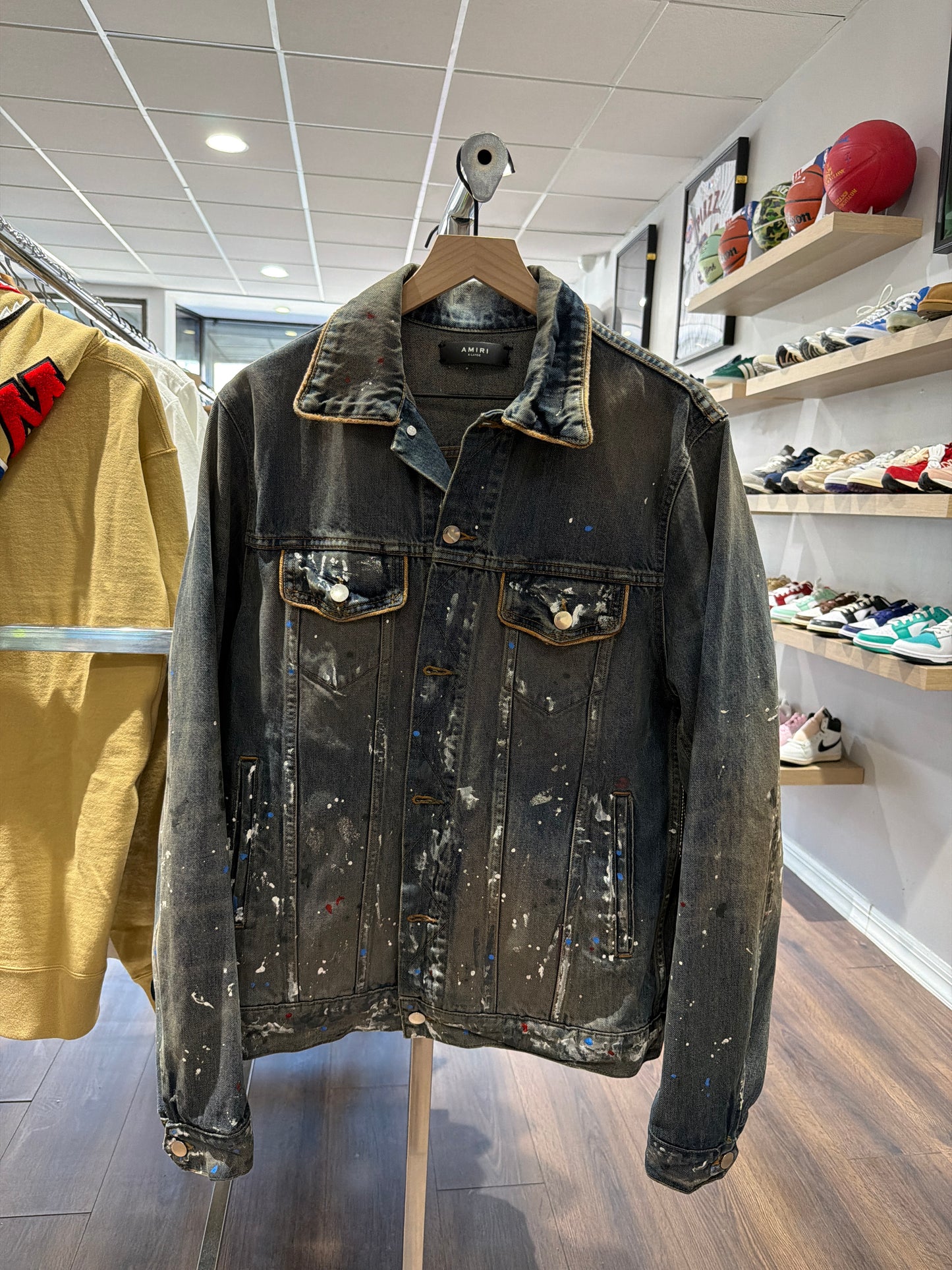 Amiri Ink Dipped Denim Jacket