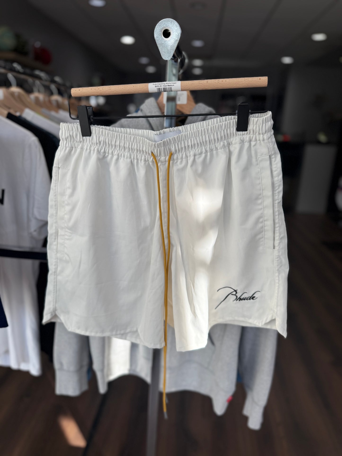 Rude Drawstring Shorts Cream
