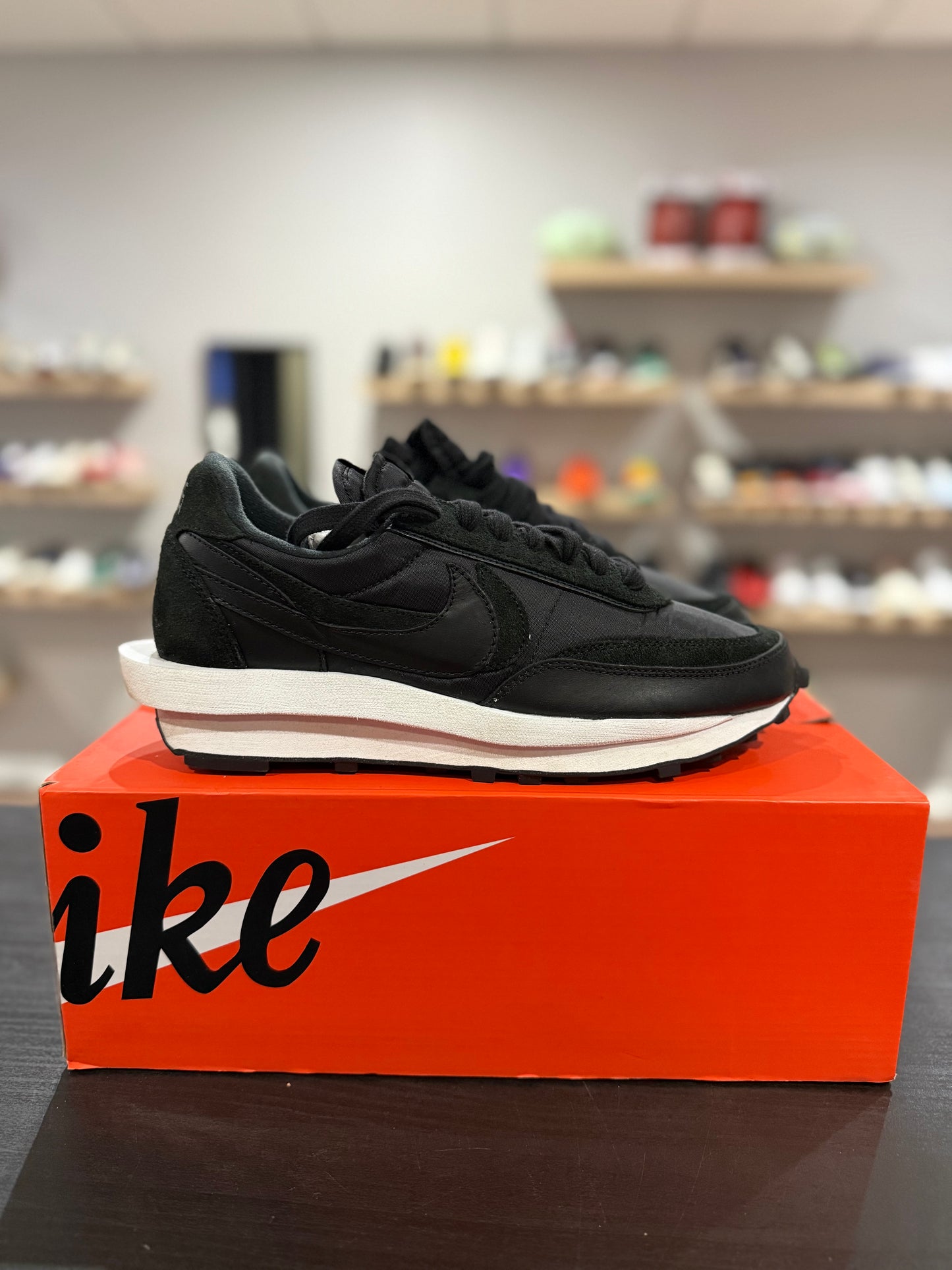 Sacai LD Waffle Black Nylon