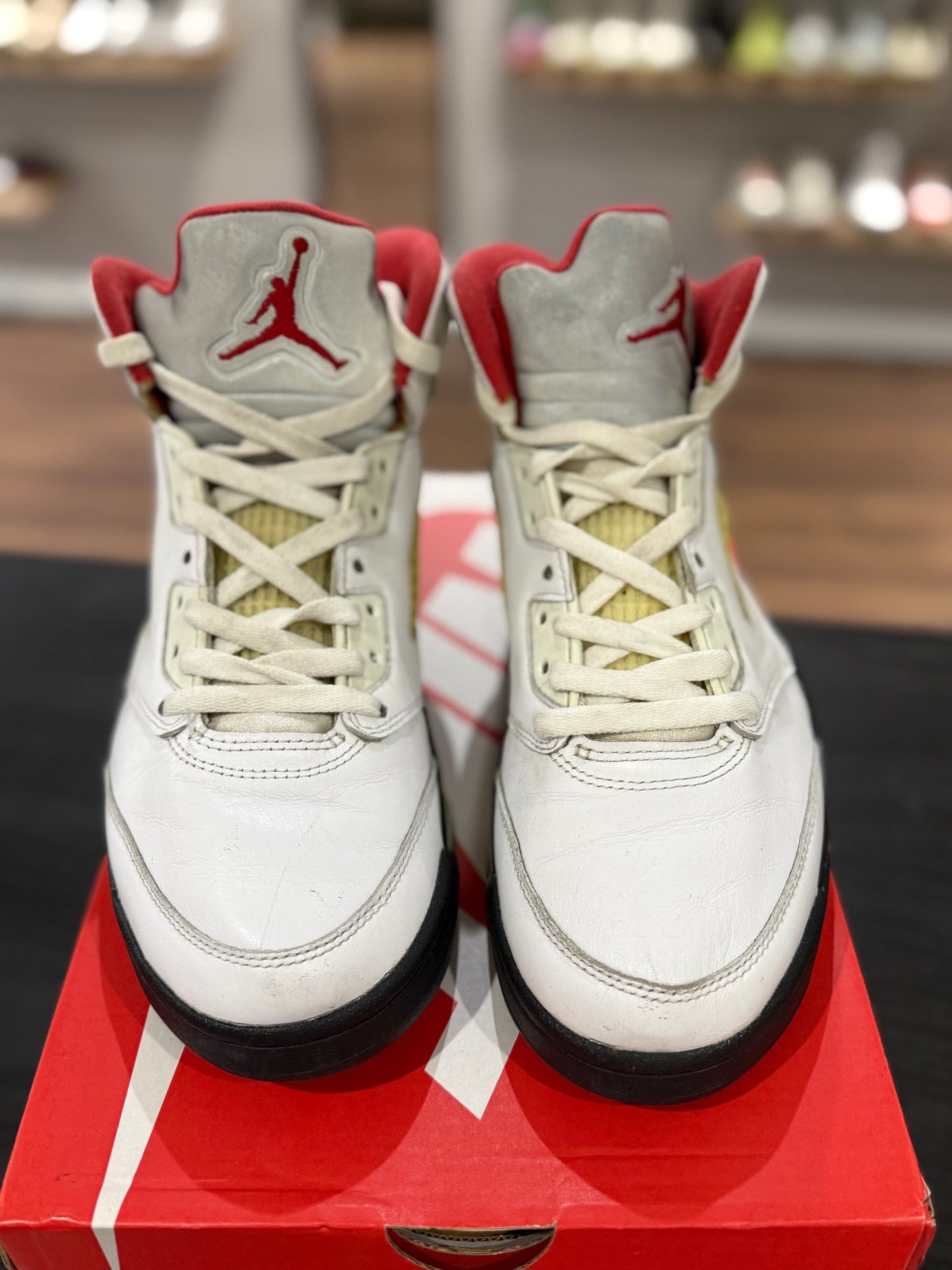 Jordan 5 Fire Red Silver Tounge (Used)