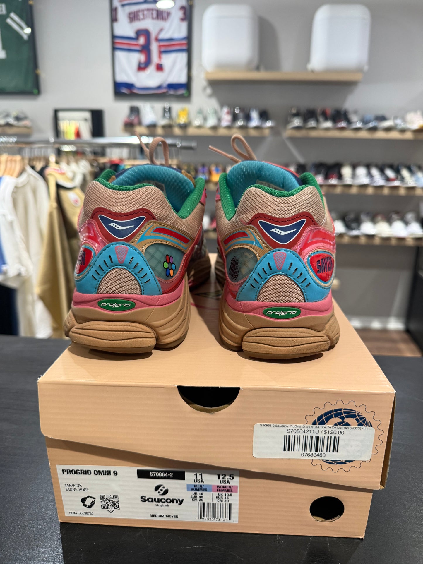 Jae Tips x Saucony ProGrid Omni 9 To Do List - Tan