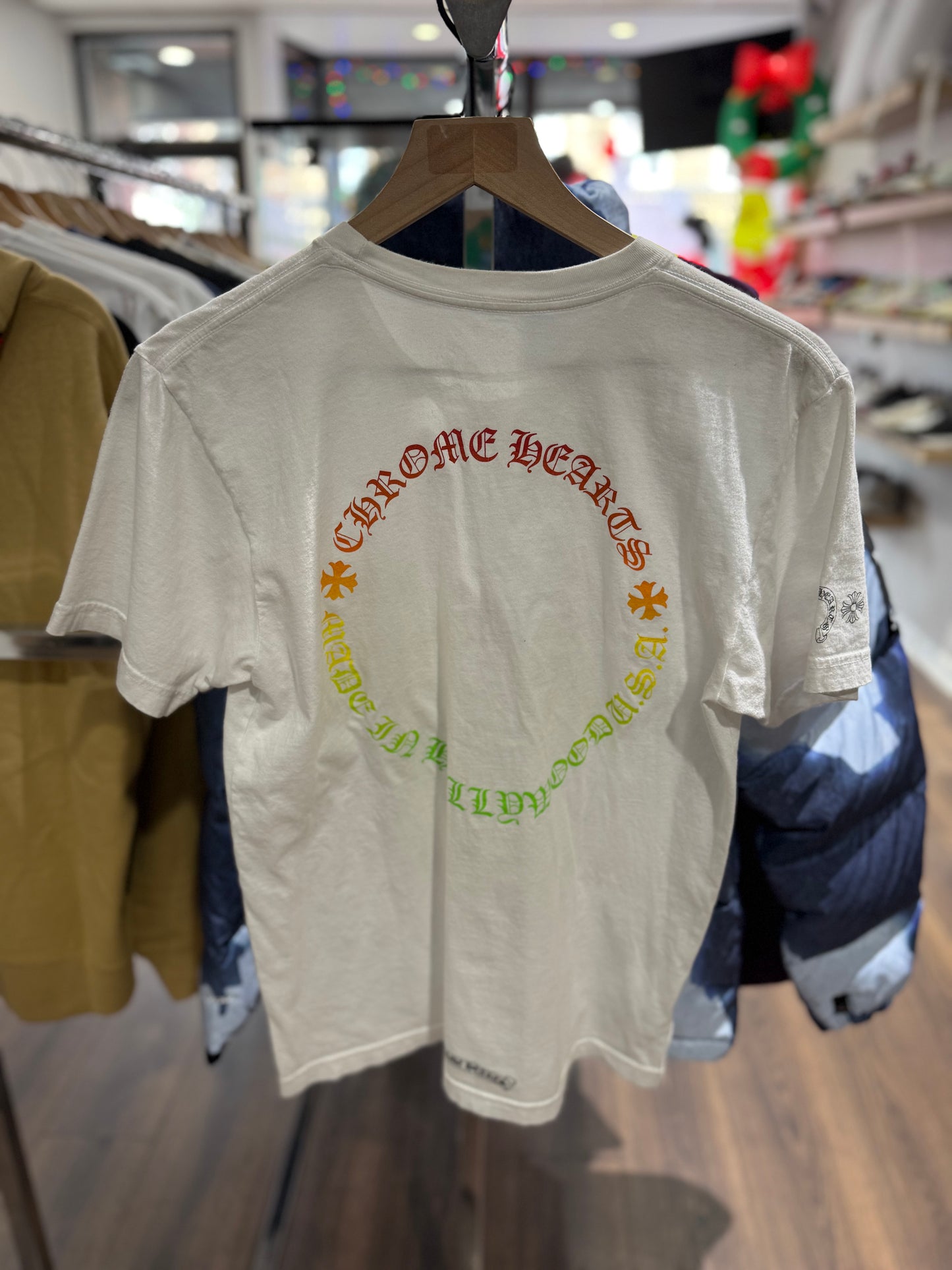 Chrome Hearts Multicolor Horseshoe Tee White