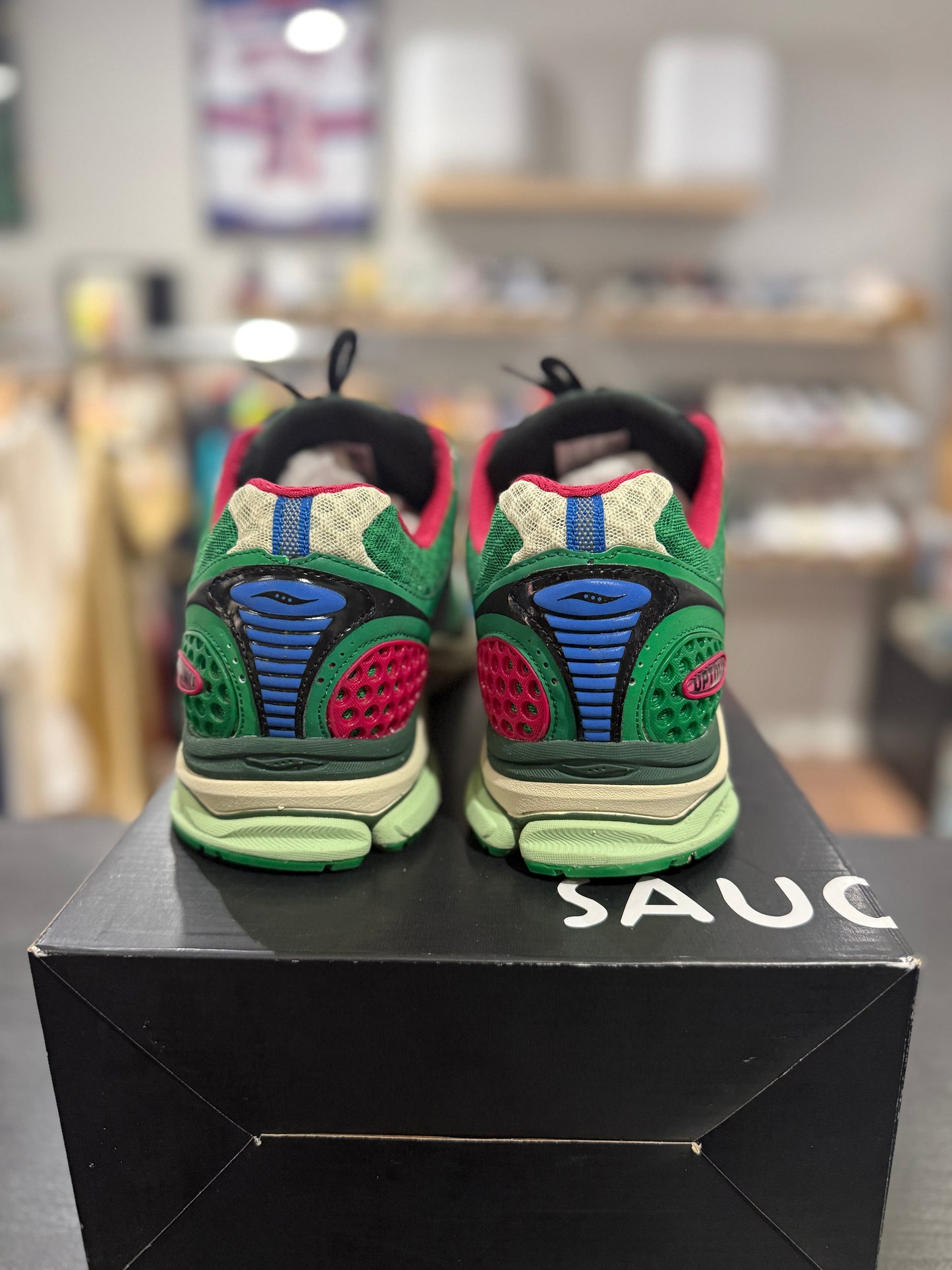 Jae Tips x Saucony ProGrid Triumph 4 Flowers Pack - Fern