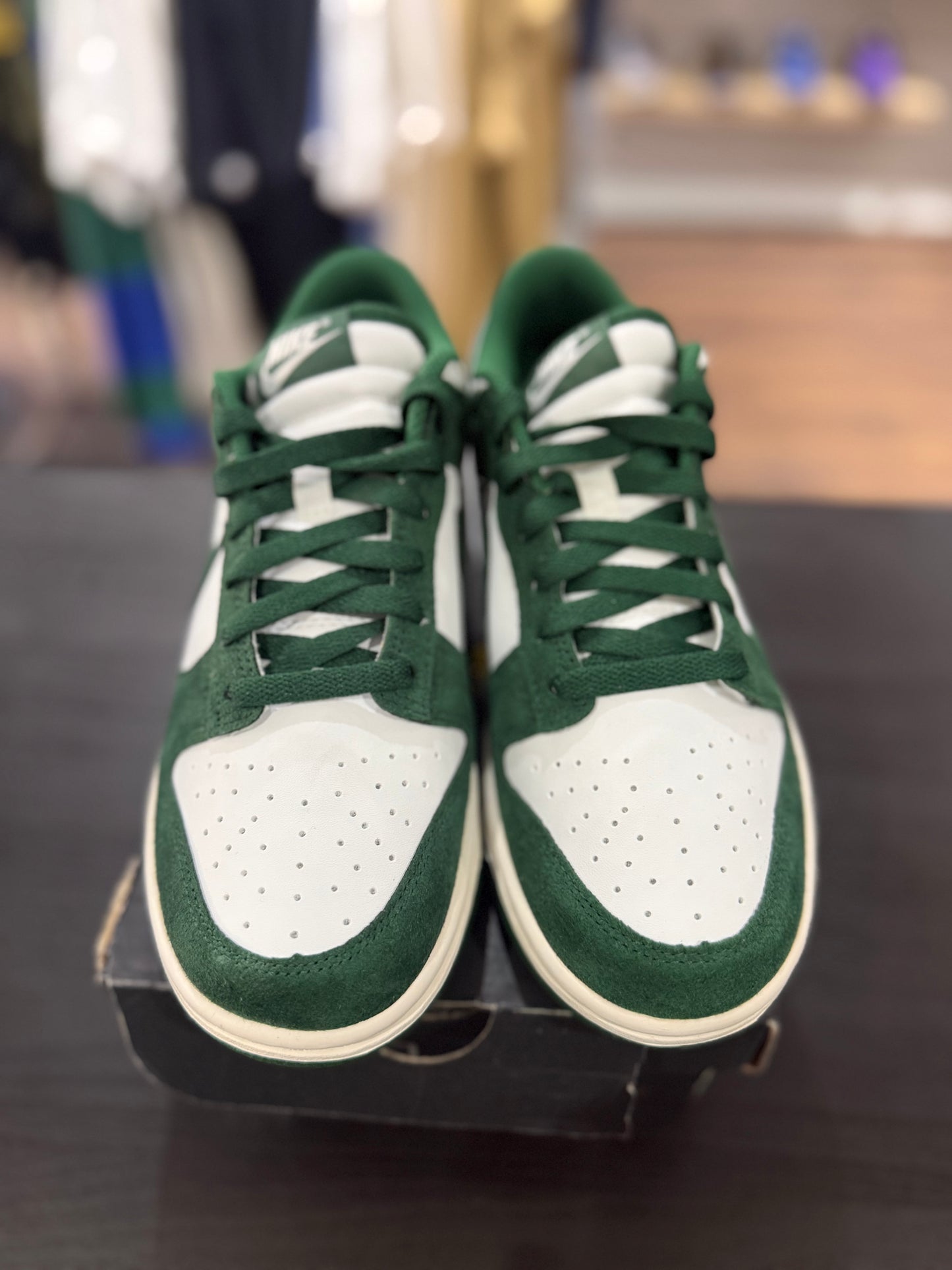 Dunk Low Gorge Green Gold Swoosh