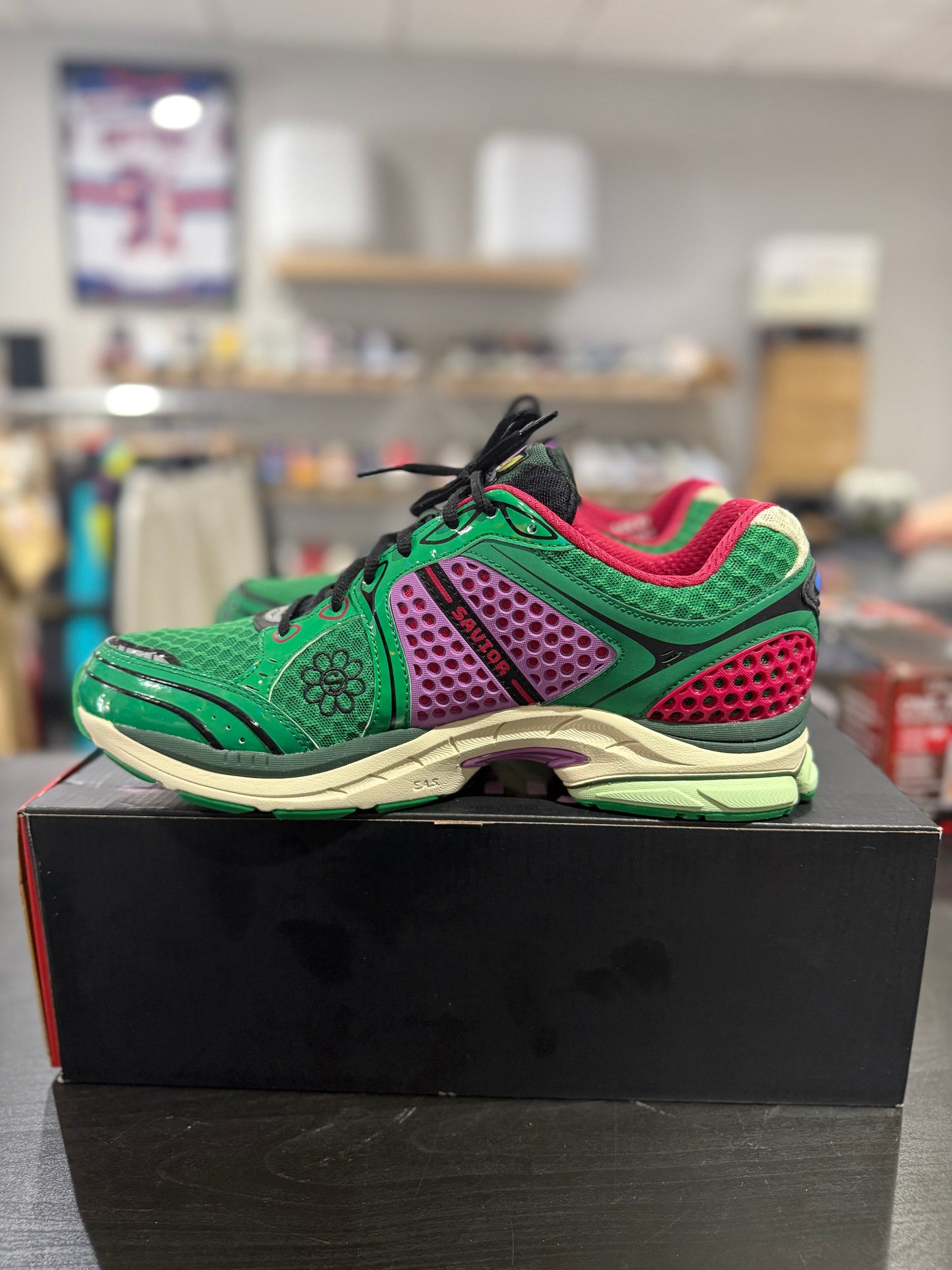 Jae Tips x Saucony ProGrid Triumph 4 Flowers Pack - Fern