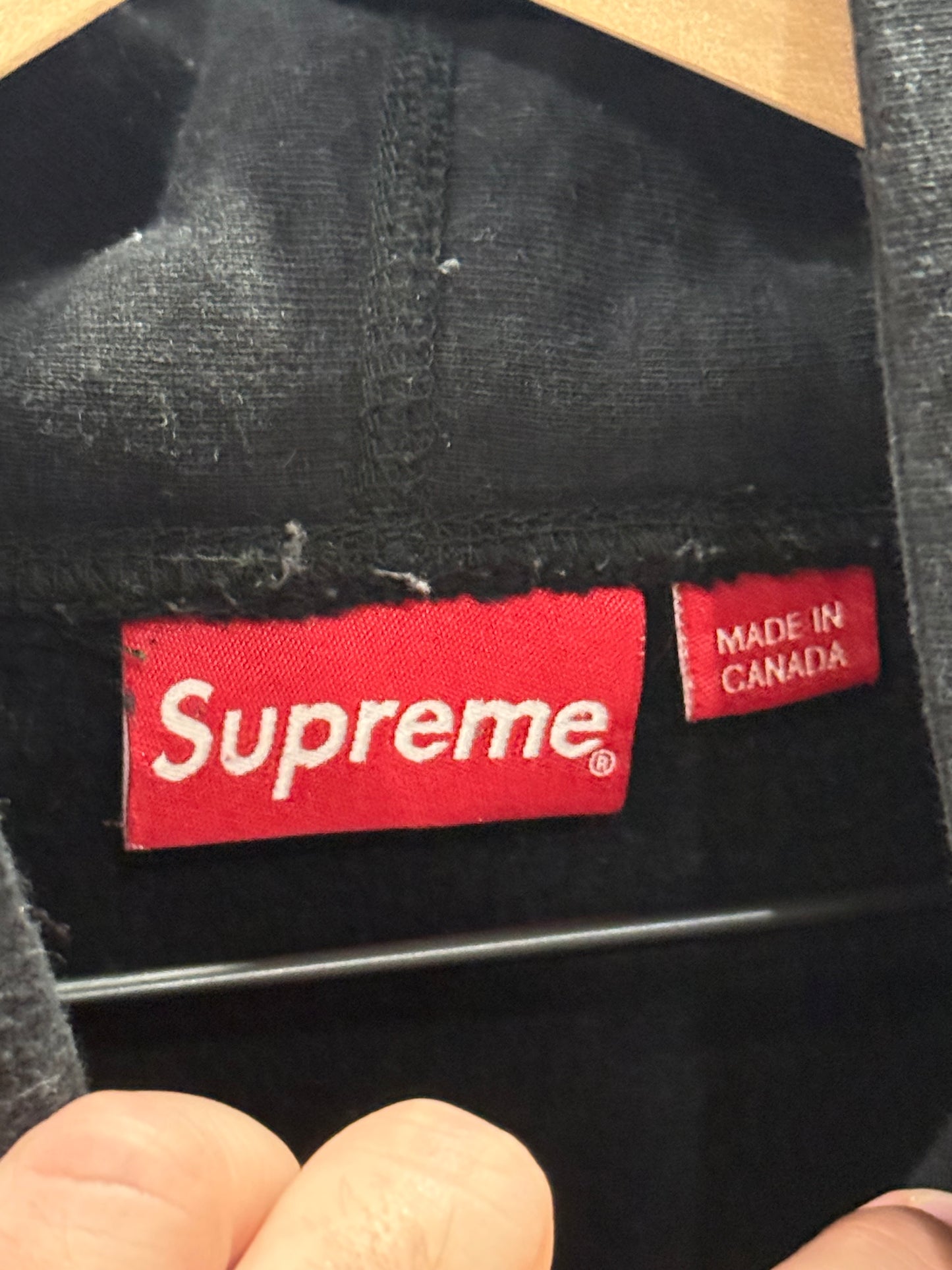Supreme Portrait Hooded Sweatshirt Black