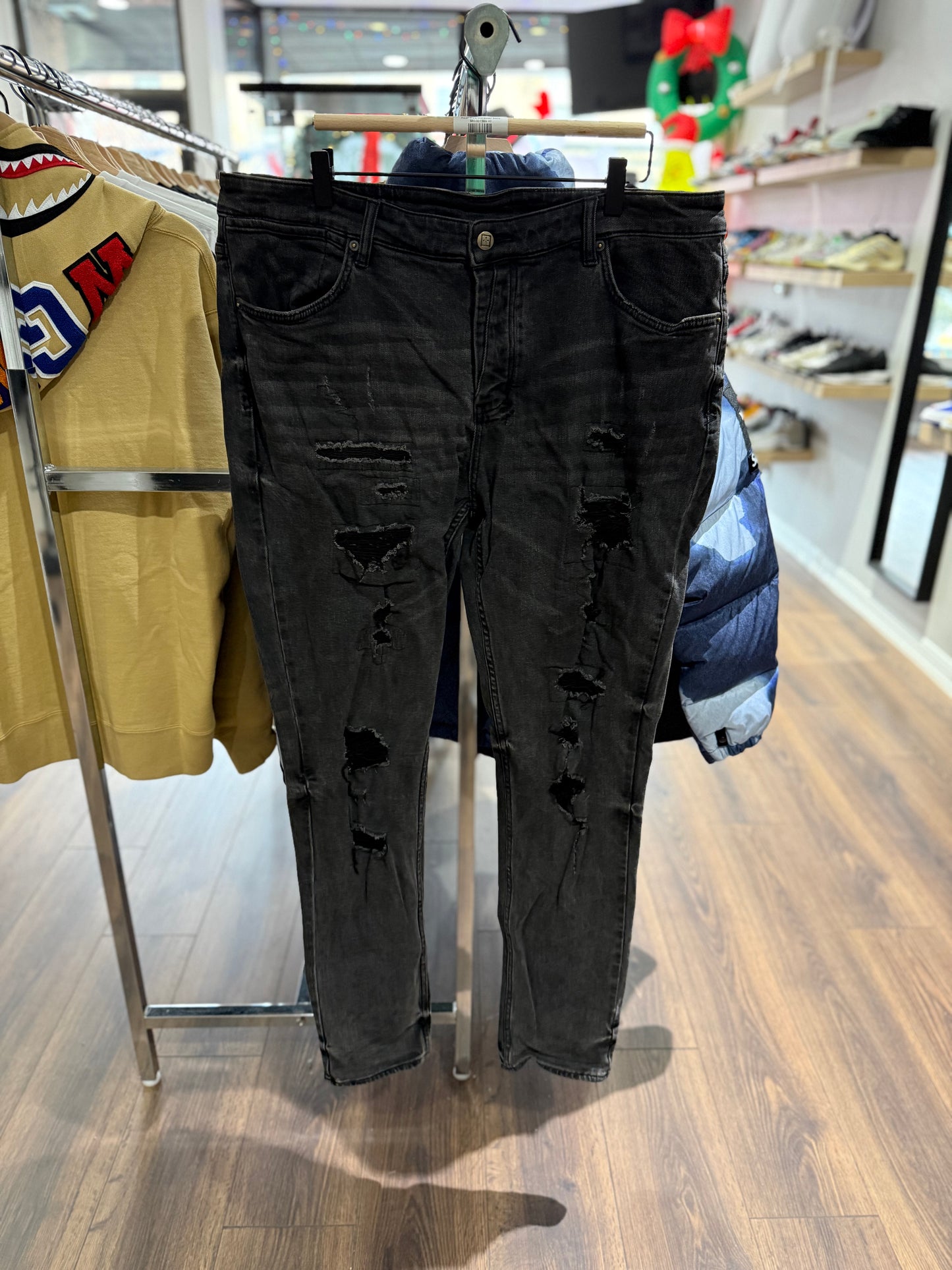 Ksubi Black Distressed Jeans