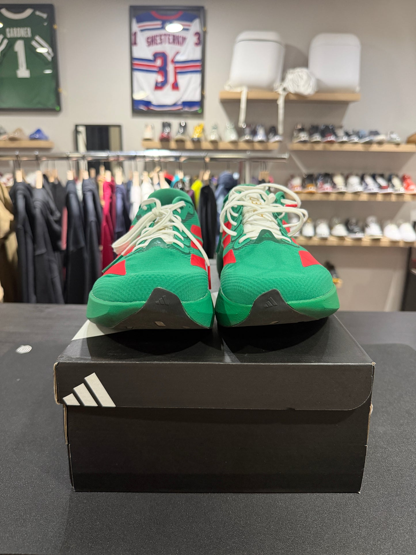 Adizero Evo SL Court Green/ Lucid Red