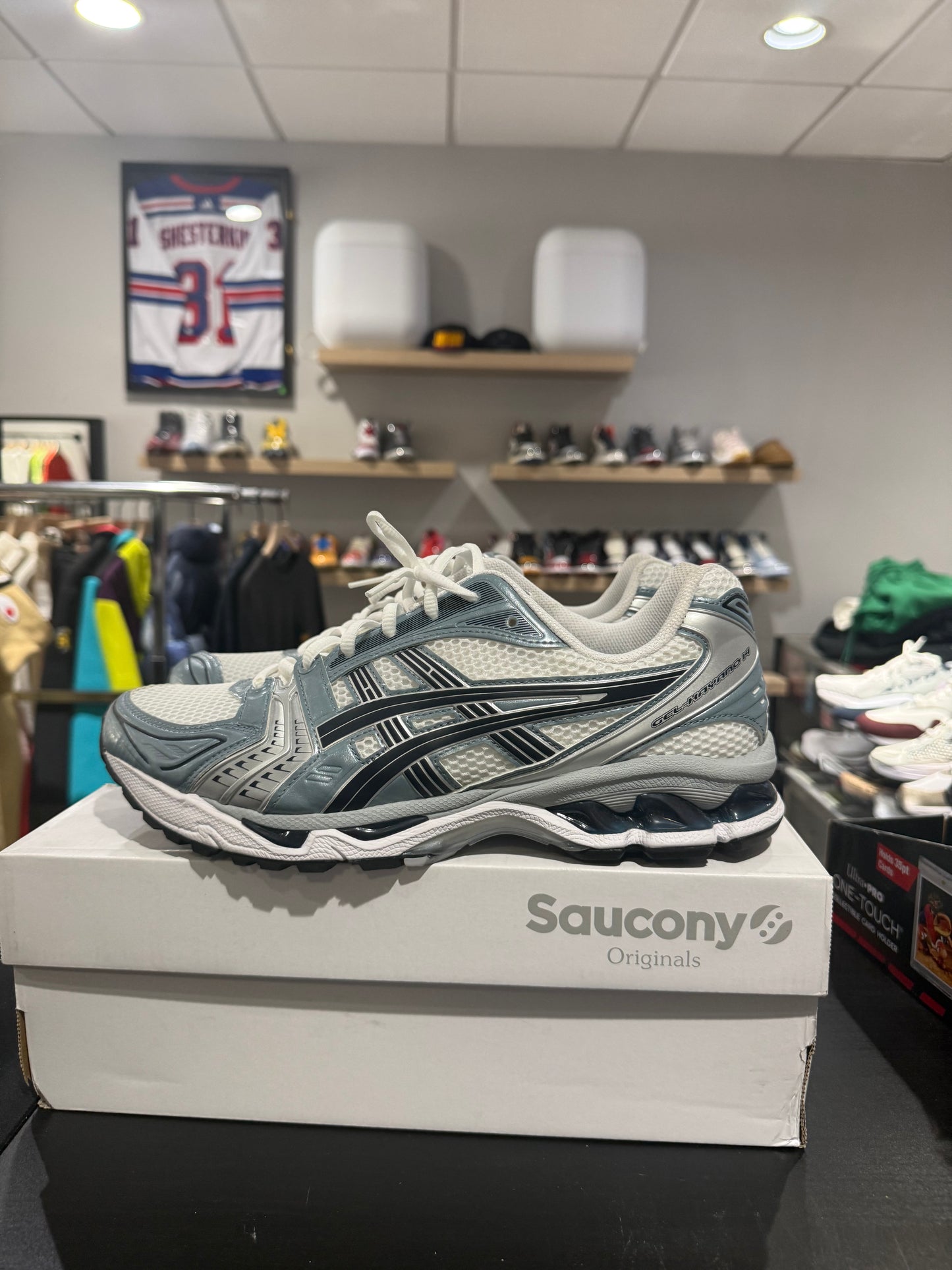 Asics Gel-Kayano 14 White Fjord Grey