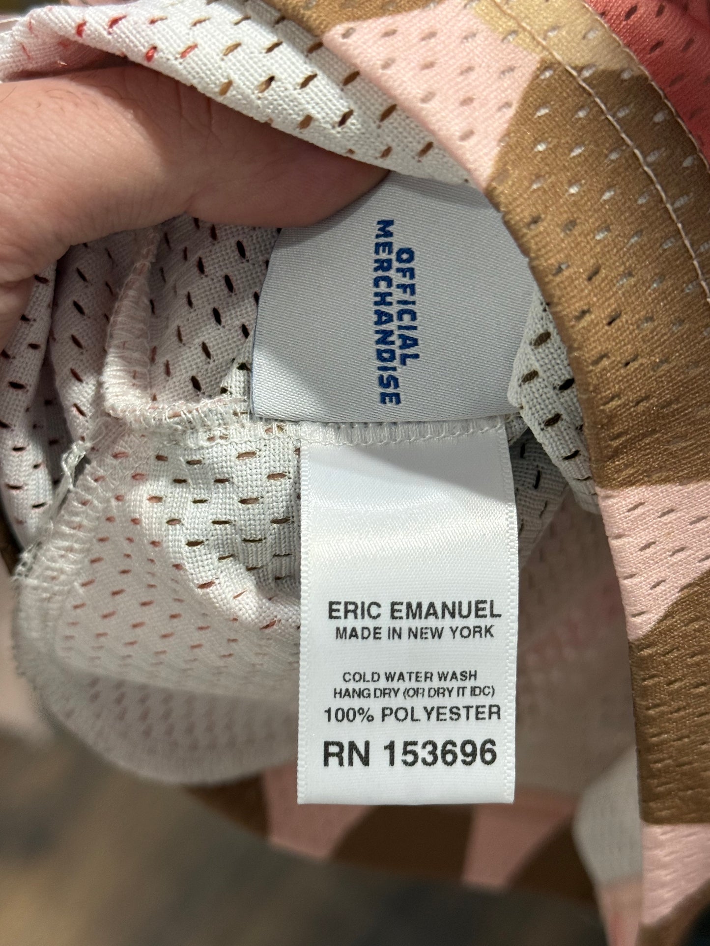 Eric Emanuel EE Basic Short Pink Brown Fish Scale Scallop Print