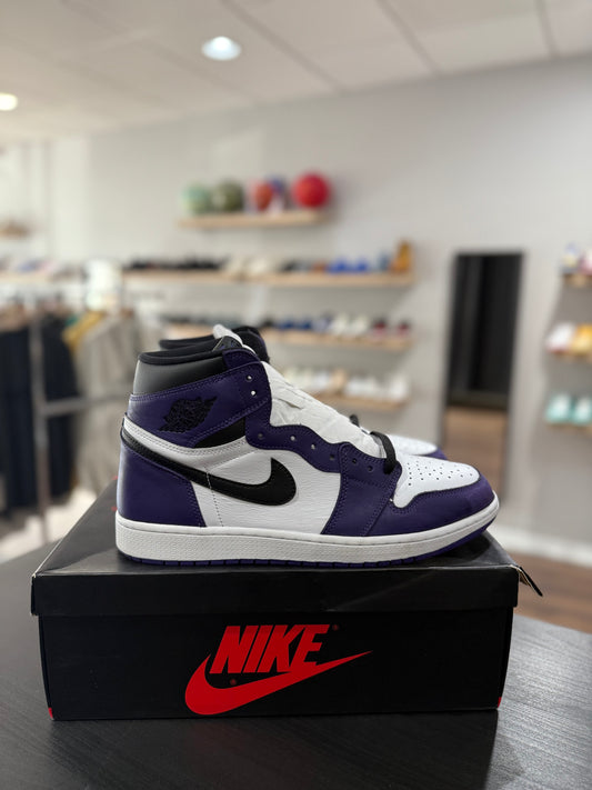 Court Purple White Jordan 1 High (Used)