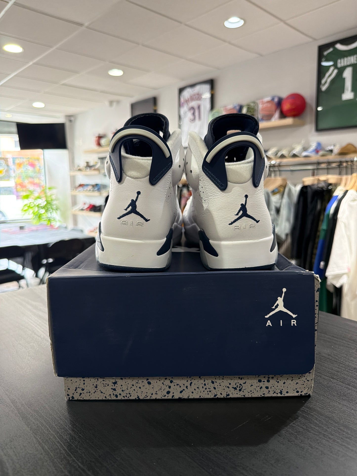 Jordan 6 White Midnight Navy
