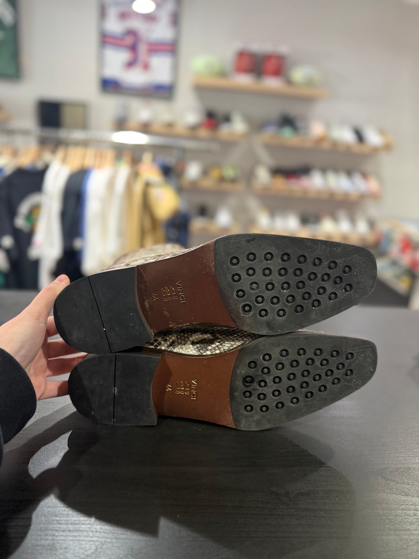 Vinci Natural Python Leather Boot