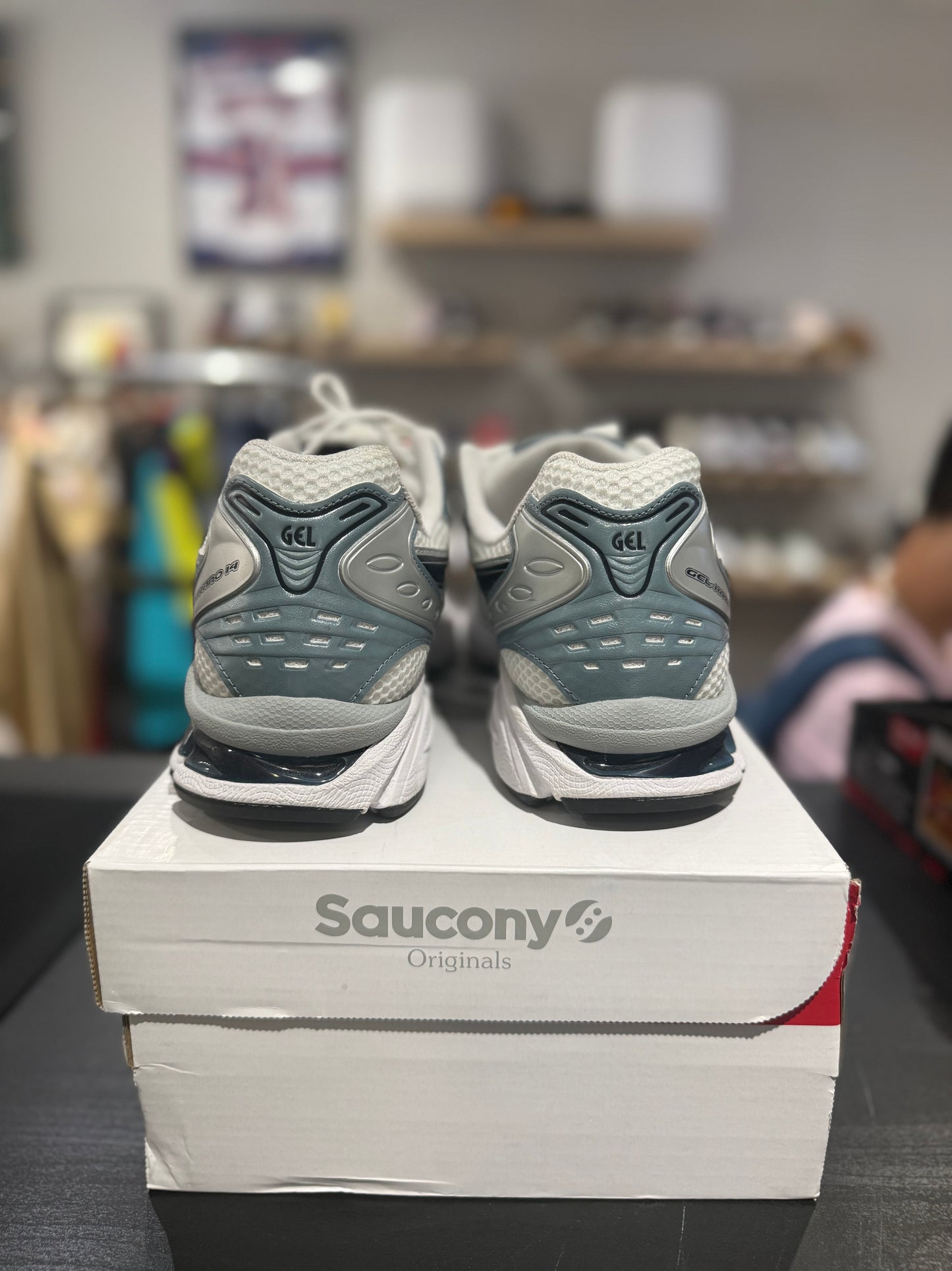 Asics Gel-Kayano 14 White Fjord Grey