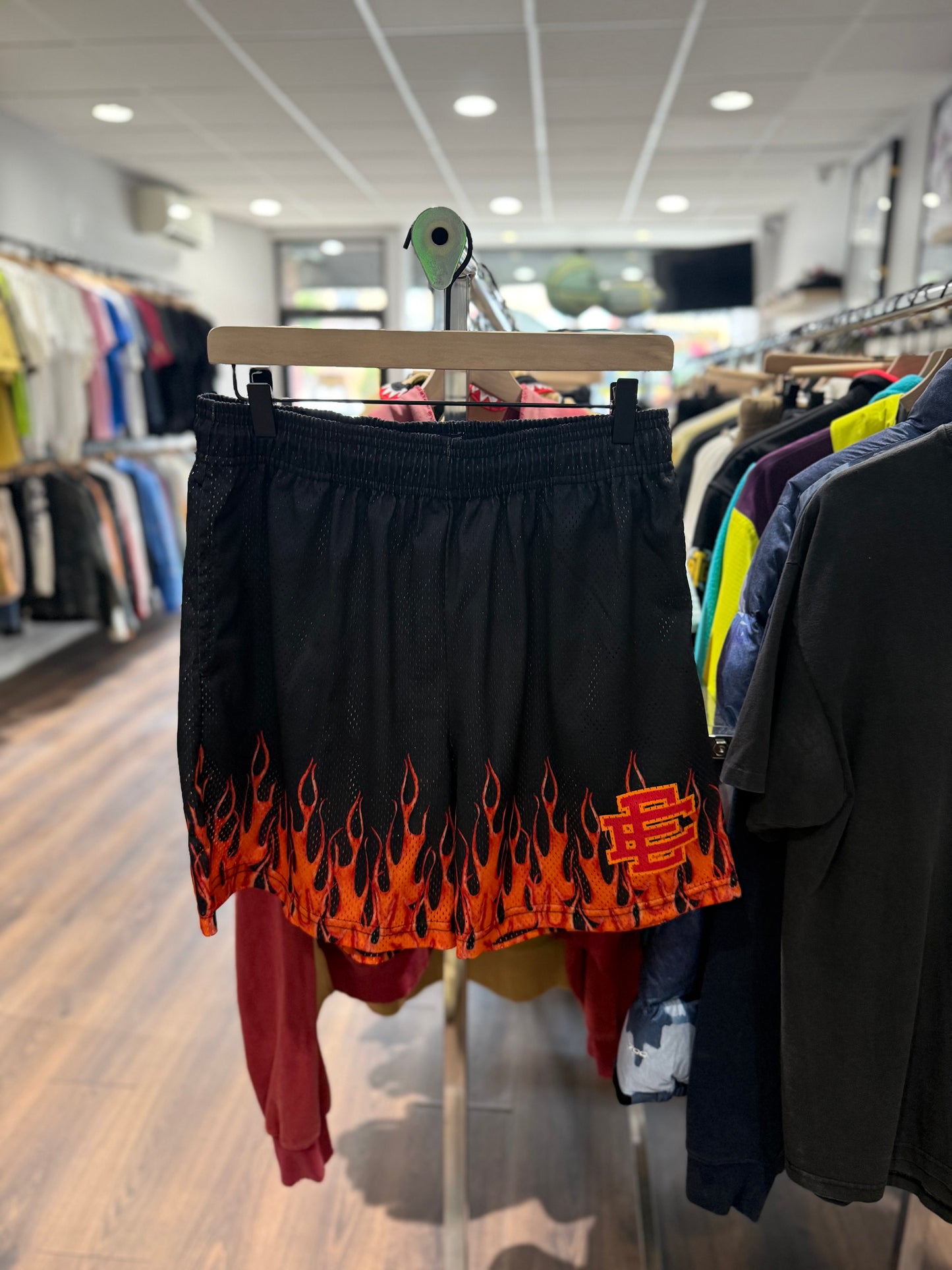 EE Burning Flames Shorts Black