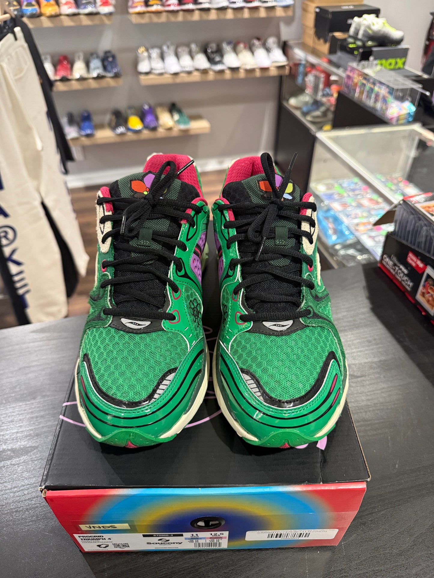 Jae Tips x Saucony ProGrid Triumph 4 Flowers Pack - Fern