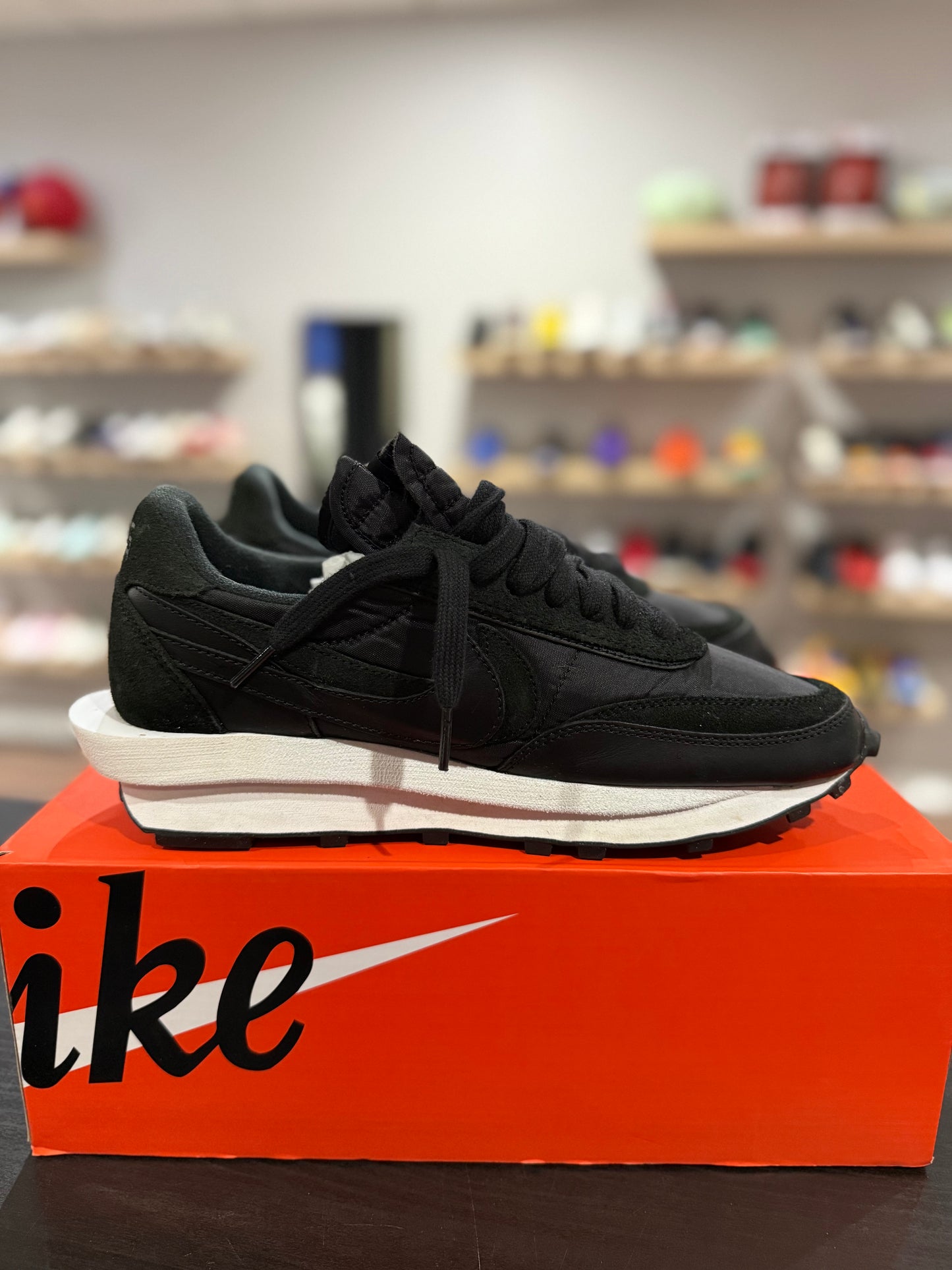 Sacai LD Waffle Black Nylon