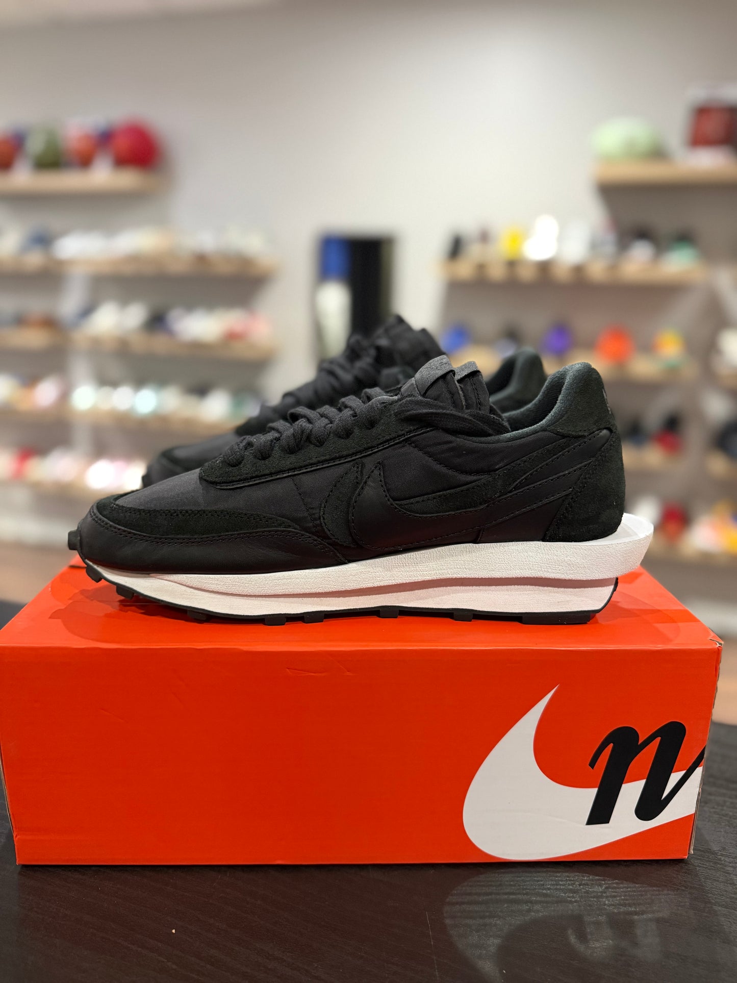 Sacai LD Waffle Black Nylon