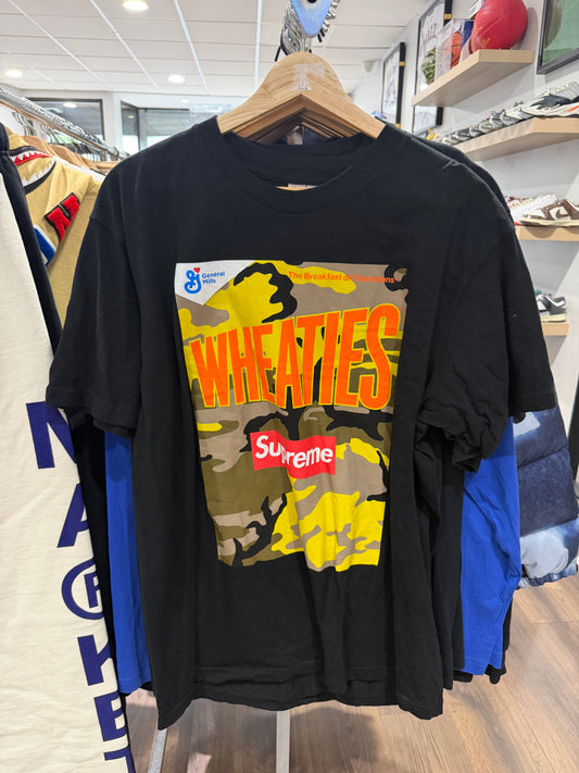 Supreme x Wheaties Tee Black