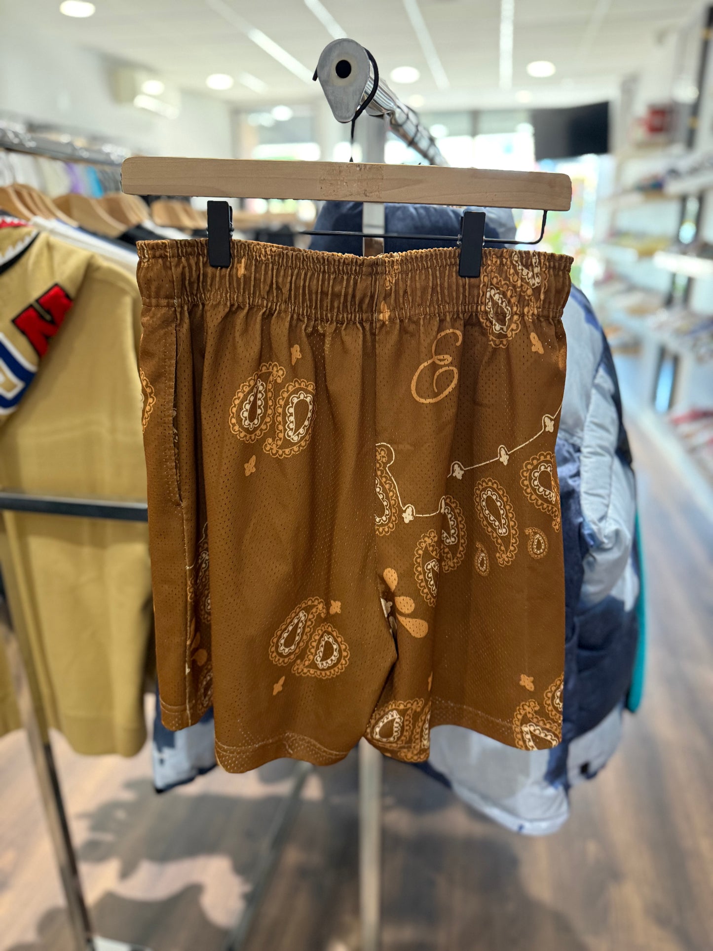 Eric Emanuel EE Paisley Brown Shorts