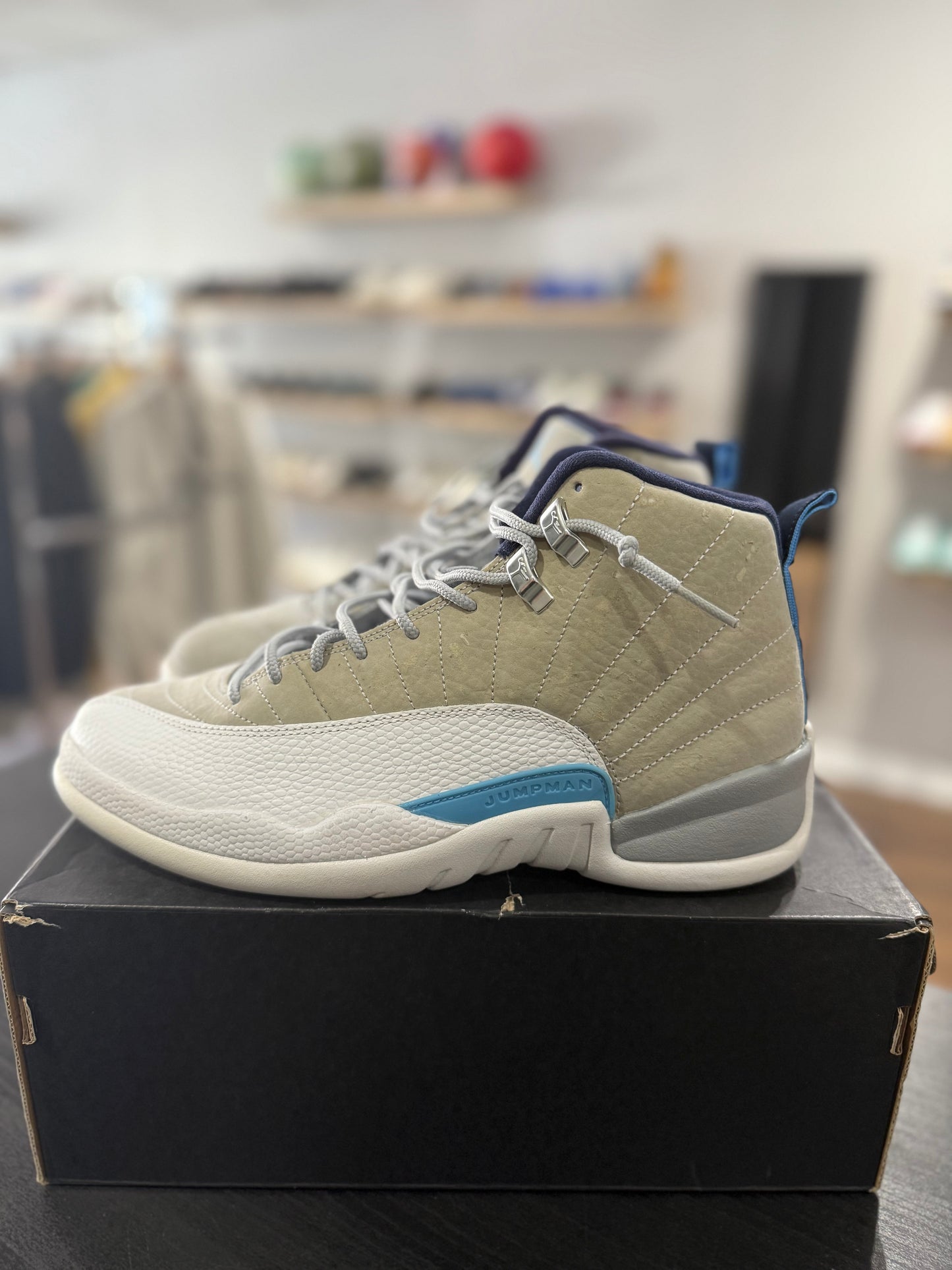 Jordan 12 Grey University Blue (Used)